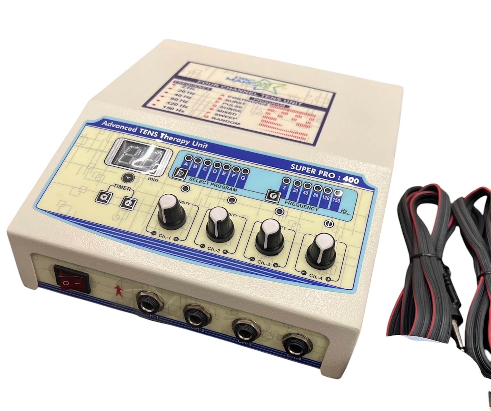 Professional Electrotherapy Physical Therapy Machine Prof 4 channel Therapy unit