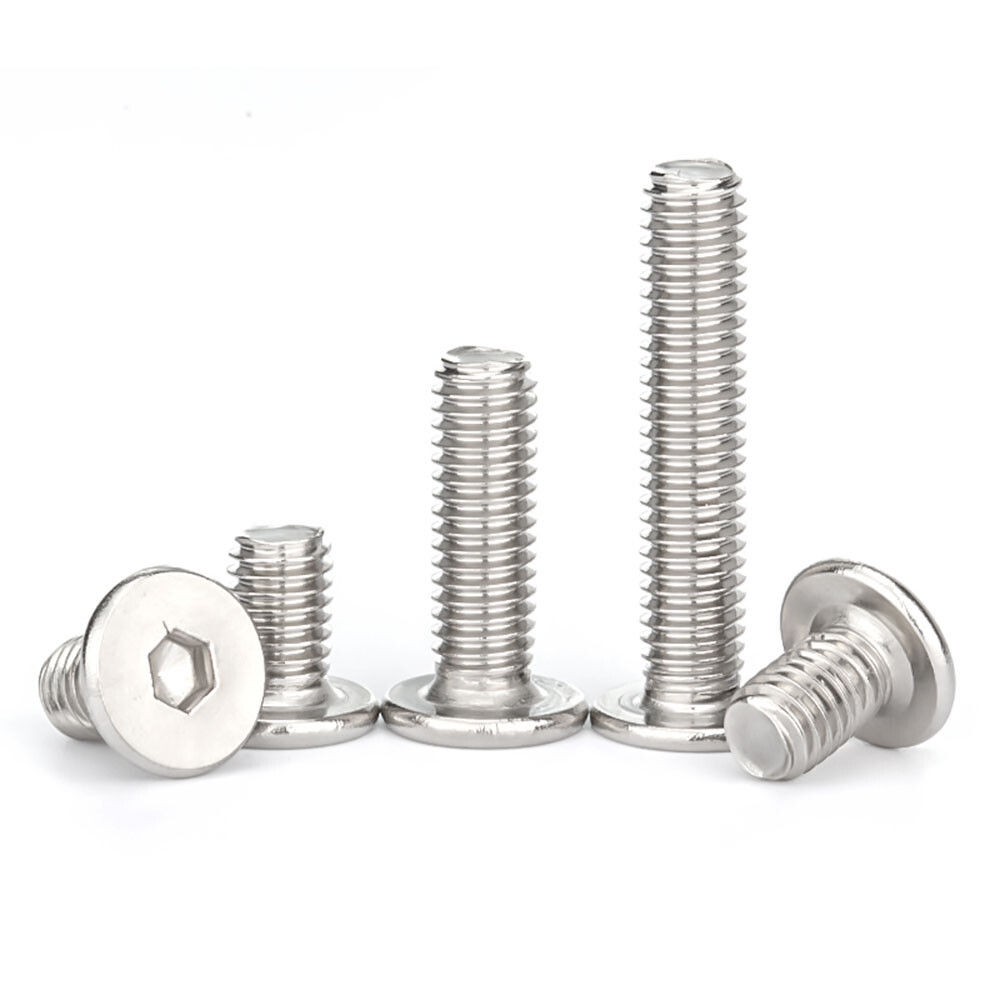 M3 M4 M5 M6 M8 SS Allen Hex Socket Ultra Thin Low Flat Wafer Cap Head Screw Bolt