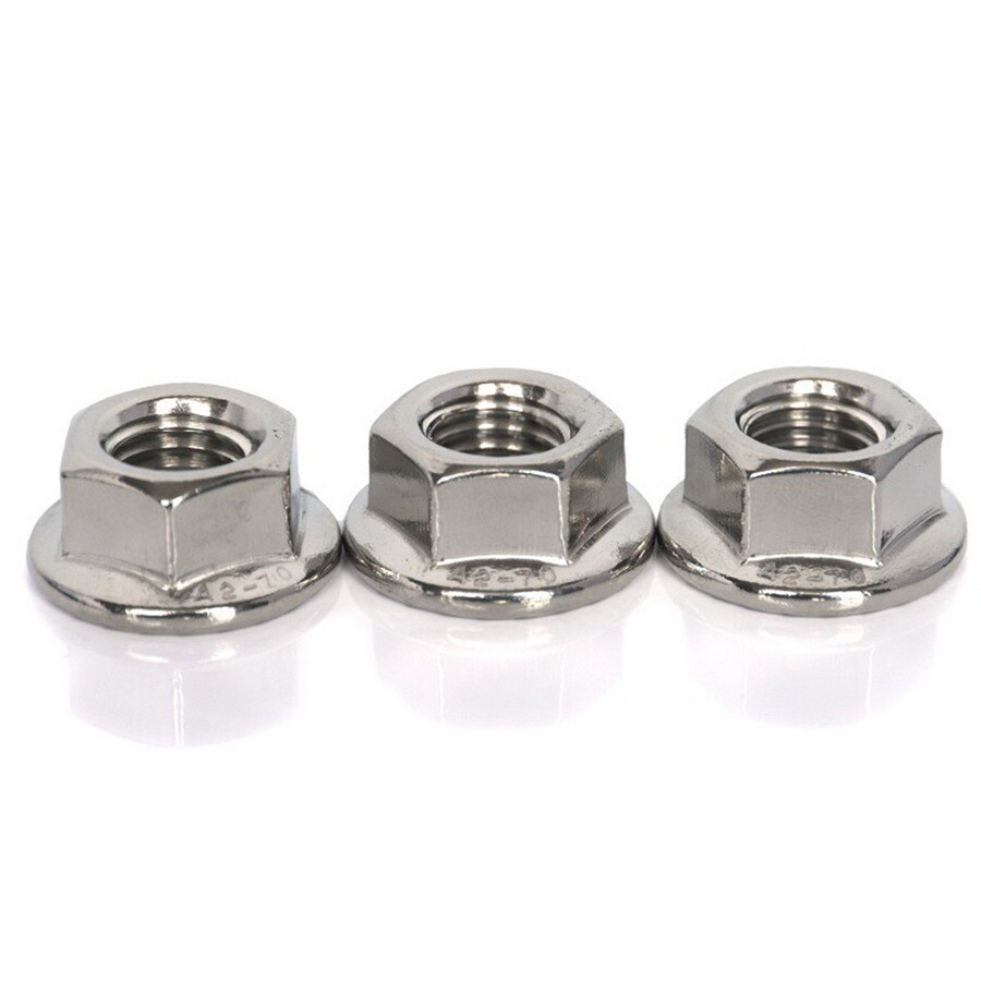 304/316/201 Stainless Steel Serrated Flange Lock Nuts M3 M4 M5 M6 M8 M10 M12-M16