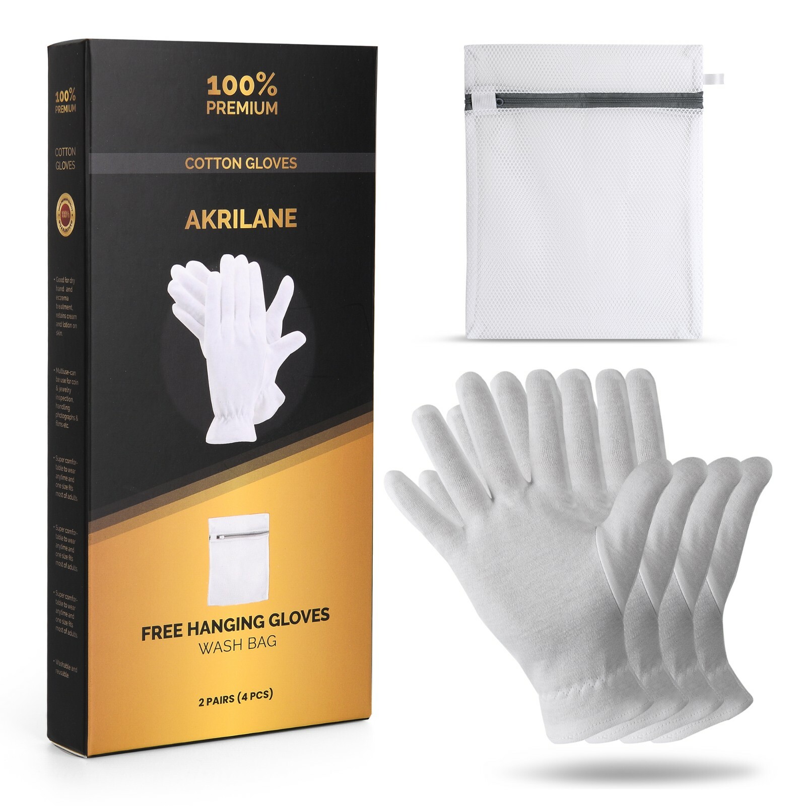 Cotton Gloves For Dry Hands Moisturizing Overnight Eczema Treatment Skin Spa
