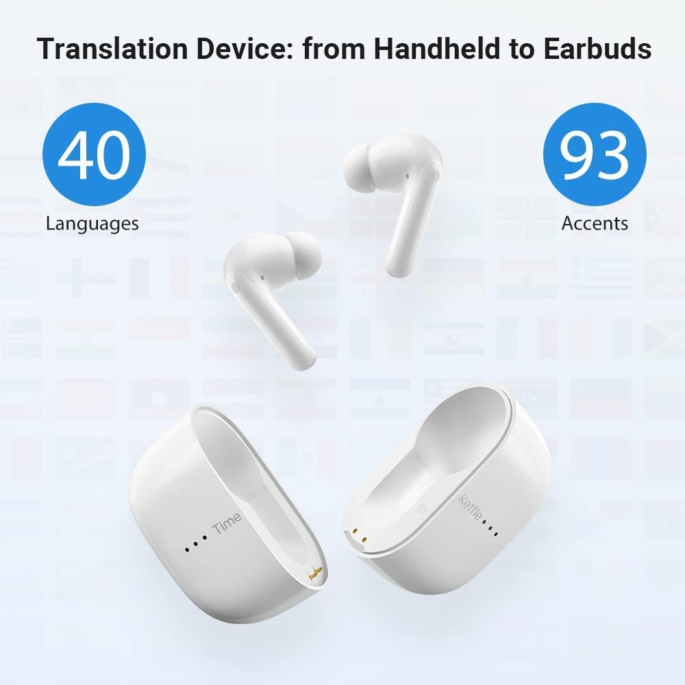 Timekettle M3 Language Translator Earbuds, Two-Way Translator Device with APP…