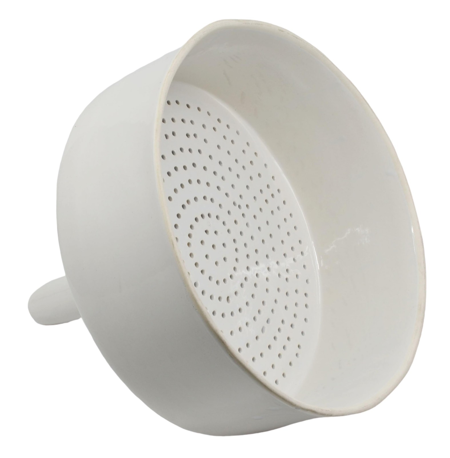 Buchner Funnel, 25cm – Porcelain – Straight Sides, Perforated Plate – Labs