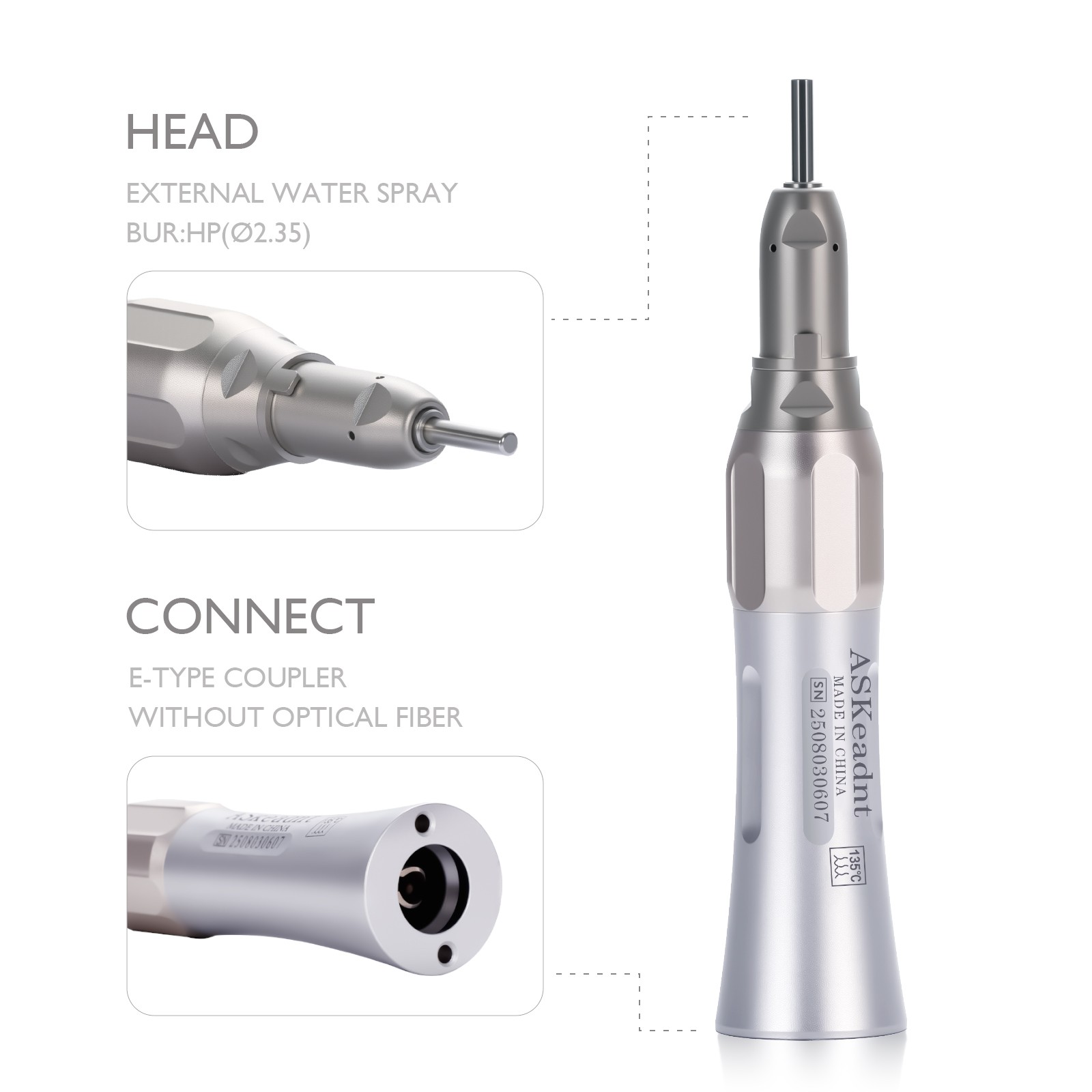 Dental E-generator LED High Speed/Low Speed Handpiece Kit 2Hole/4Hole