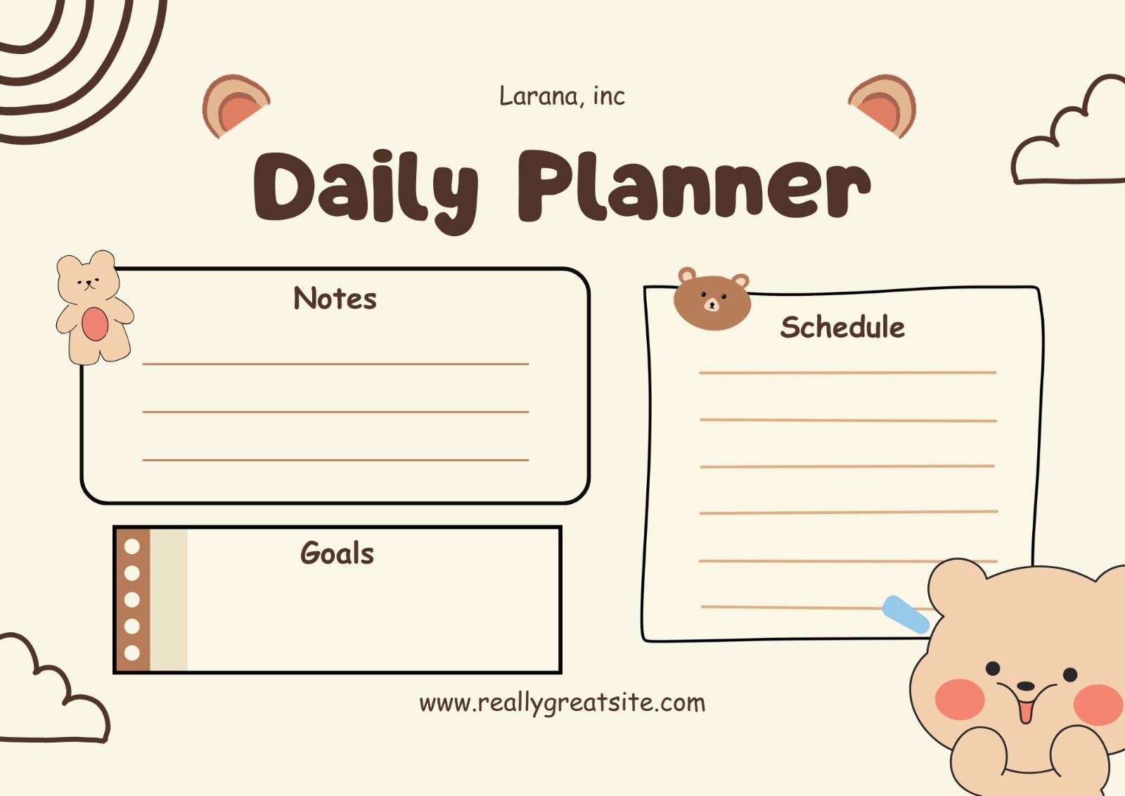 10 Minimalist & Cute Printable daily Planner l A4 size printables