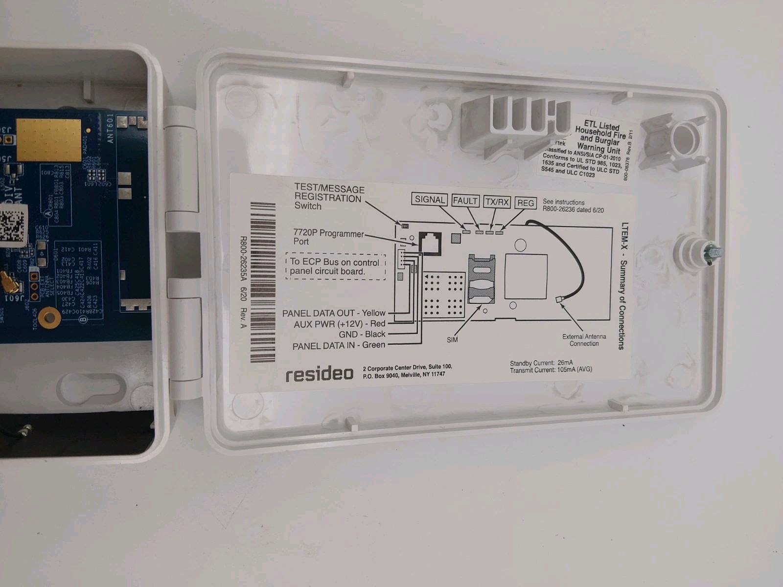 Honeywell Resideo LTEM-XV Alarm Communicator for Vista 20p Total Connect 2.0