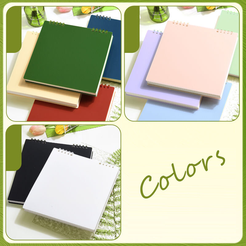 Flip Notepad Grid Notebook Diary Notebook Sketch Book Stationery School Supplies