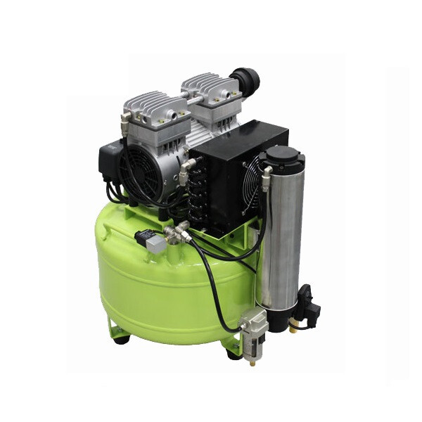 40L Low Noise Silent Oil Free Air Compressor GA-81 One for Two Dental Chair US