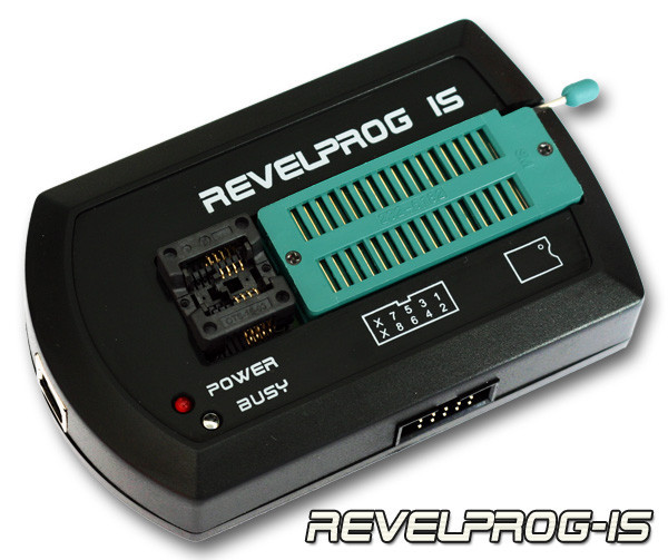 REVELPROG-IS SERIAL FLASH & EEPROM PROGRAMMER (1.8V – 5V + ISP, USB)