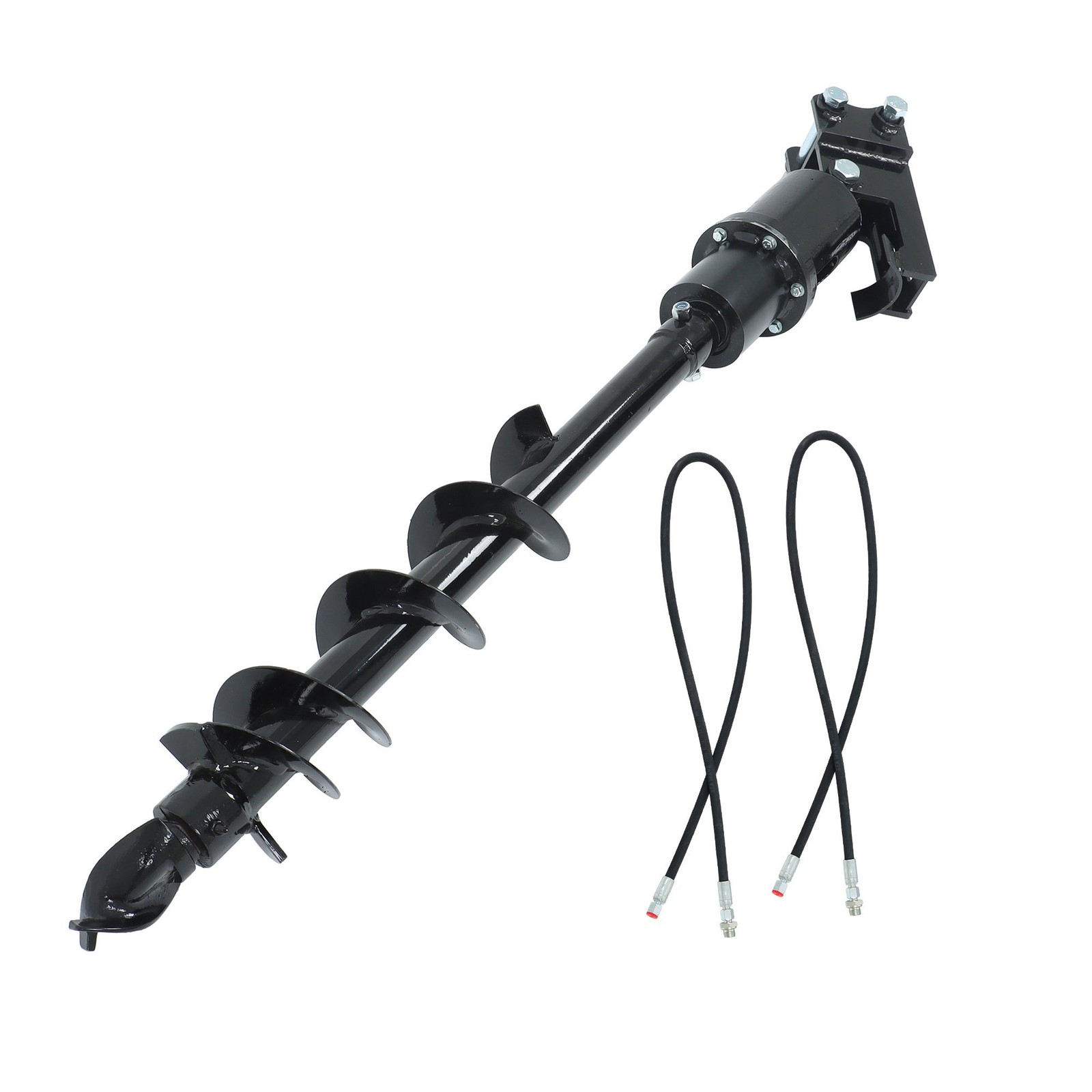 150mm 5.9inch Diameter Auger Drill Attachment with Hoses for Mini Excavator