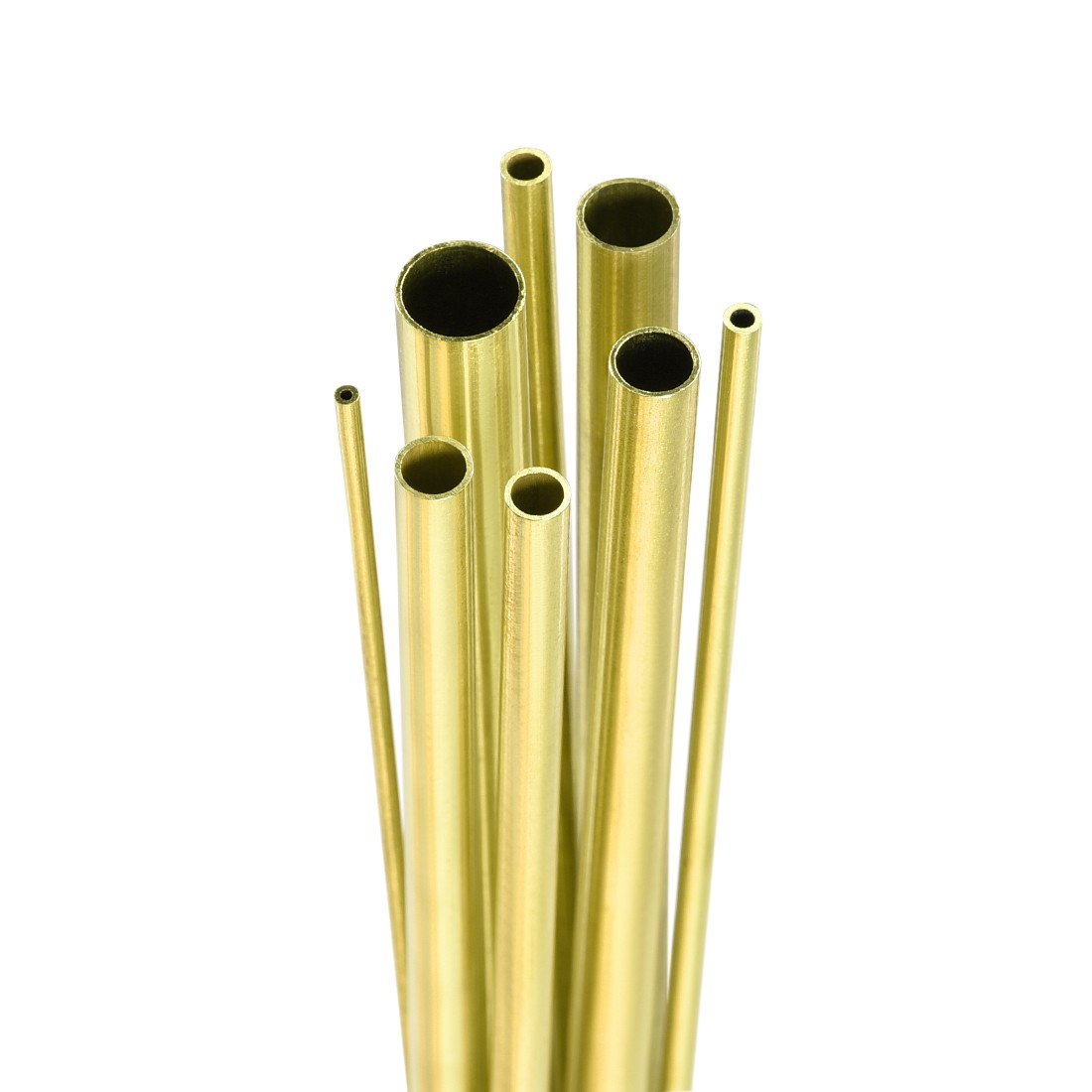 8pcs 2mm 3mm 4mm 5mm 6mm 7mm 8mm 10mm OD Brass Tube,Seamless