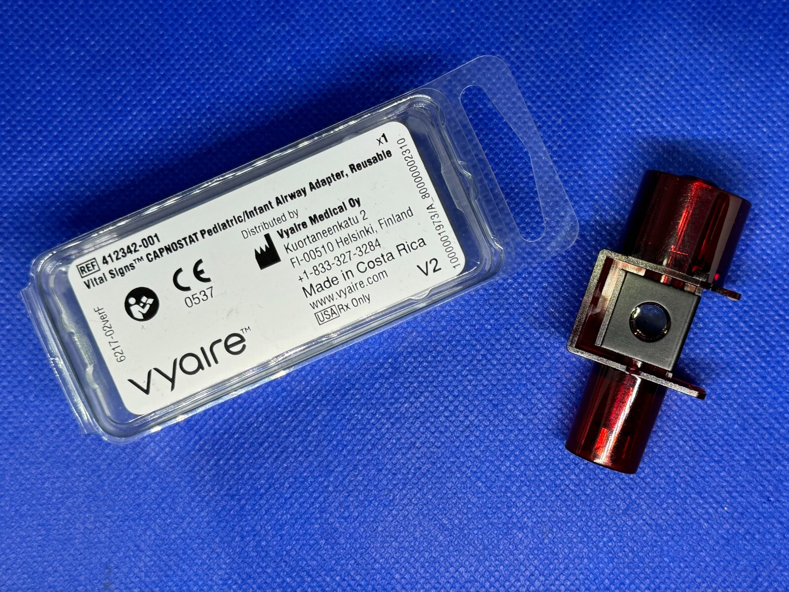 Reusable Vital Signs CAPNOSTAT Pediatric/Infant Airway Adapter (412342-001)
