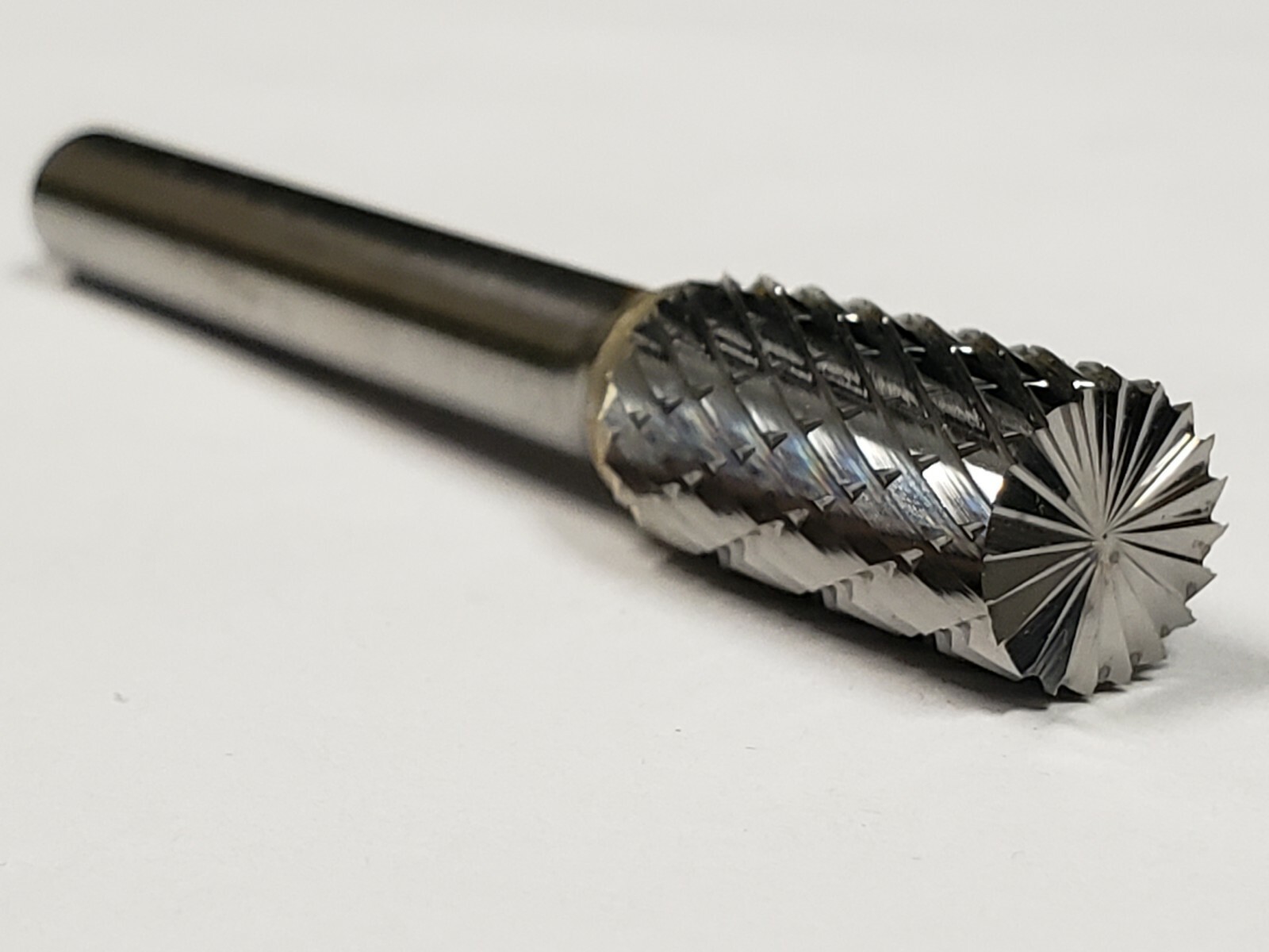 SB3D Cylindrical Cut Tungsten Carbide Burr Bur Cutting Tool Die Grinder Bit 1/4″