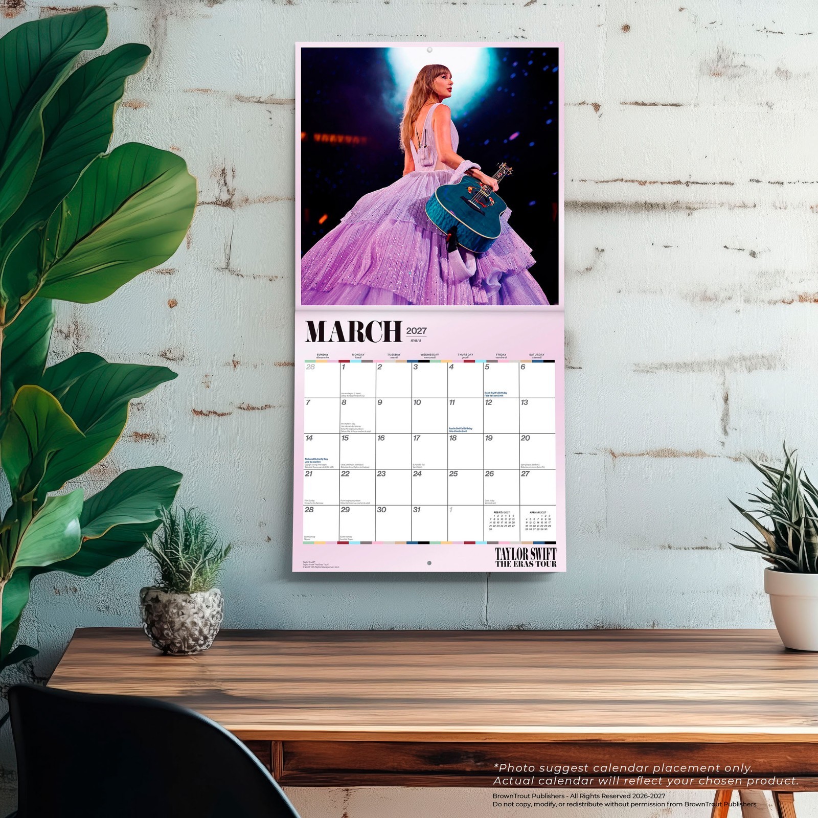 Taylor Swift OFFICIAL | 2027 12×24″ (Hanging) Monthly Square Wall Calendar