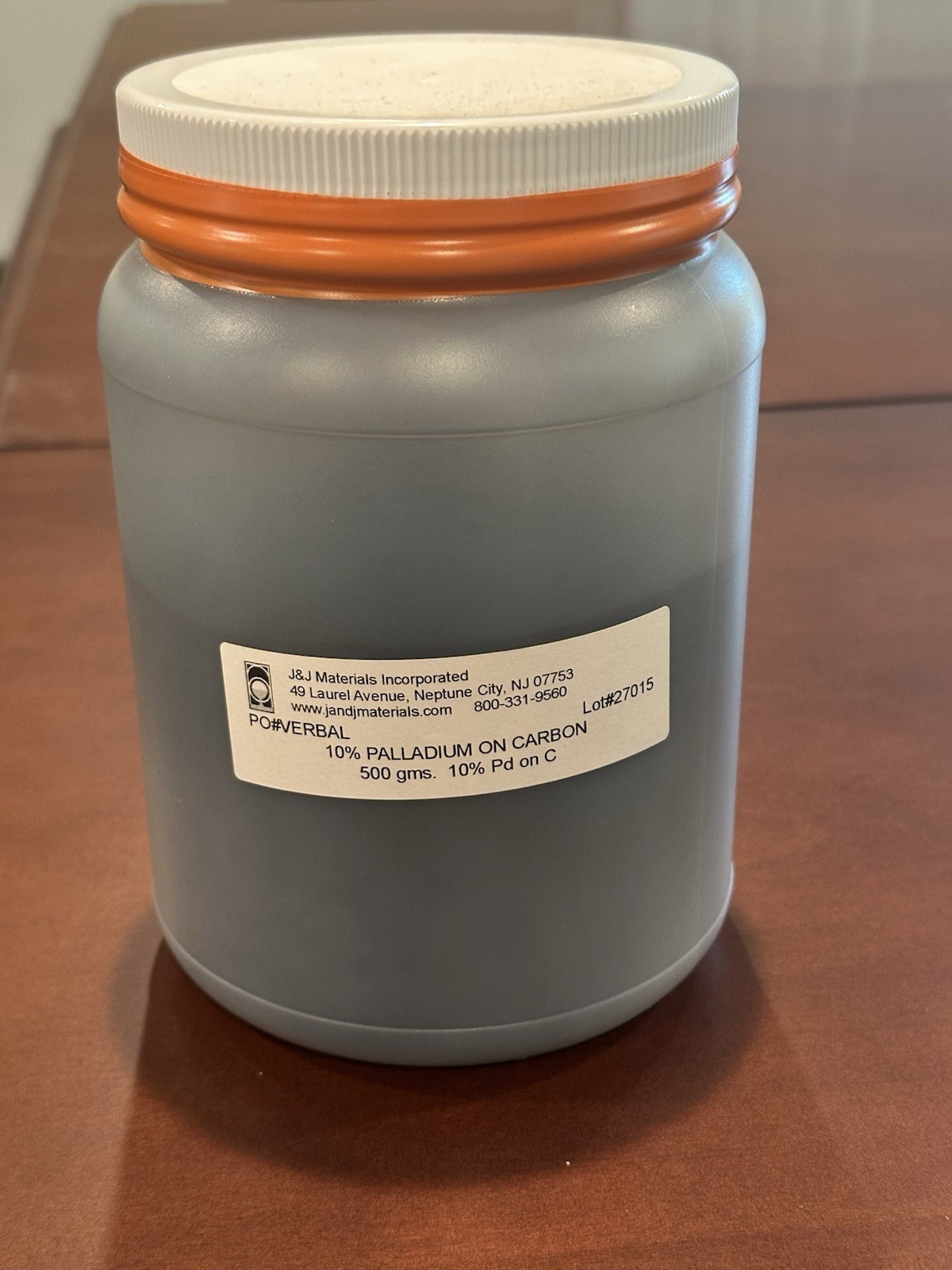 Palladium on carbon 10% Dry, 500 grams