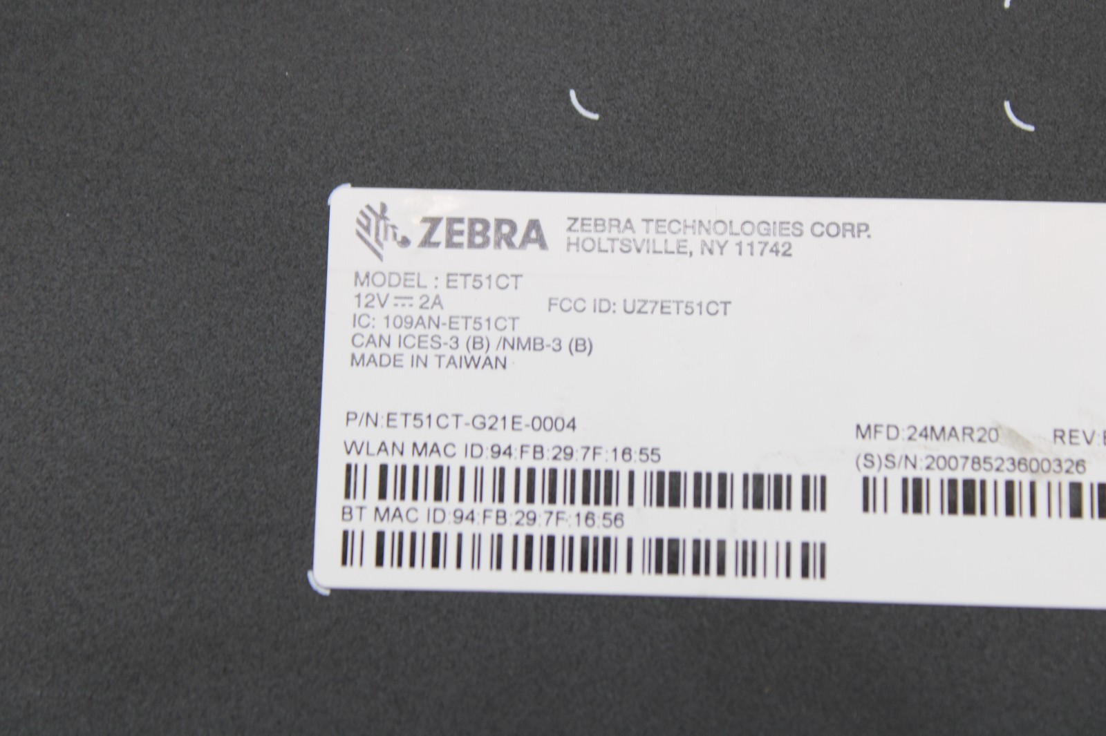 Zebra ET51CT Enterprise Android 14 GMS 32GB Tablet ET51CT-G21E-0004