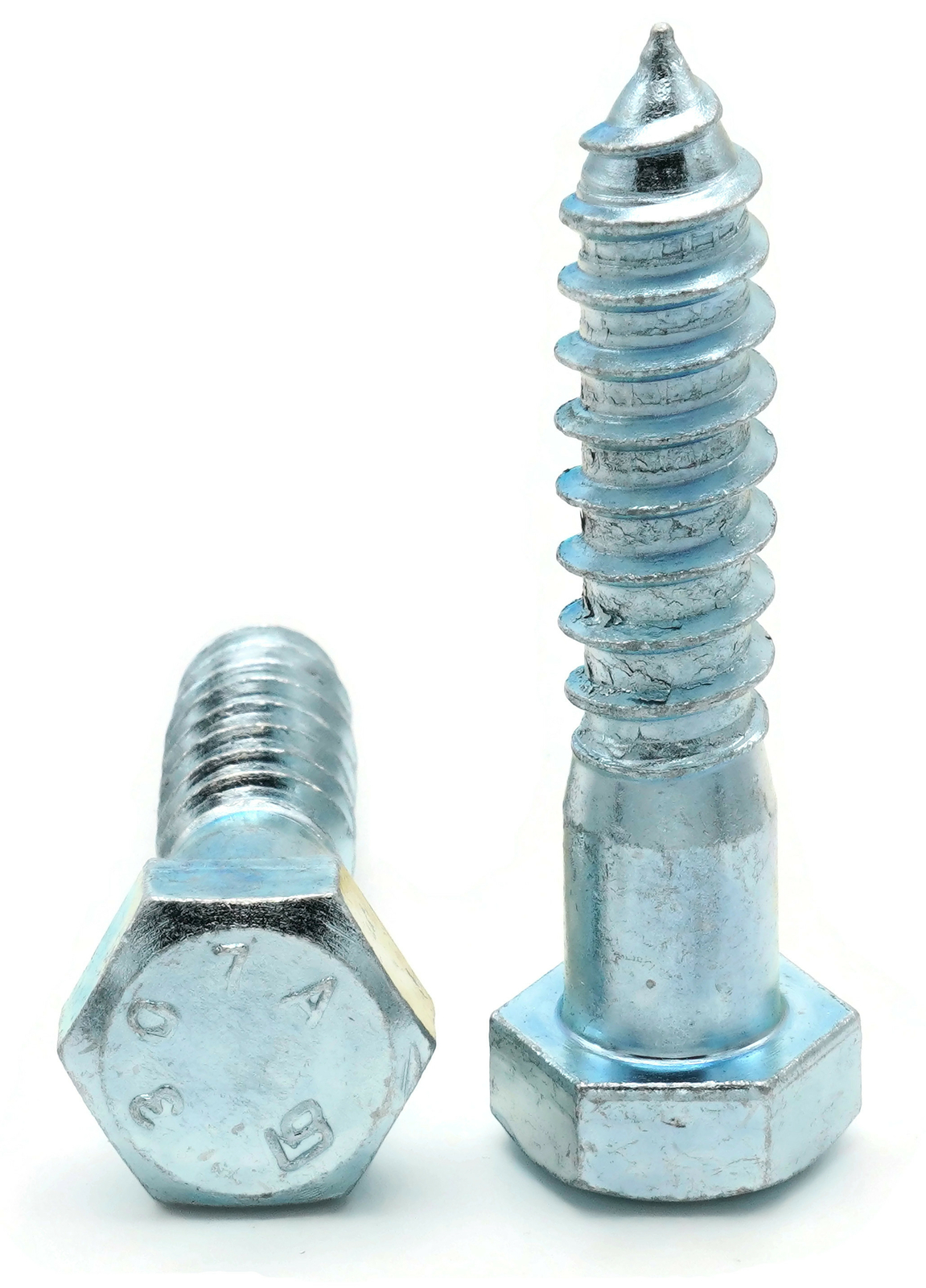 1/4″-10 Hex Lag Screws Zinc Plated Steel Hex Head Lag Bolts – Select Length