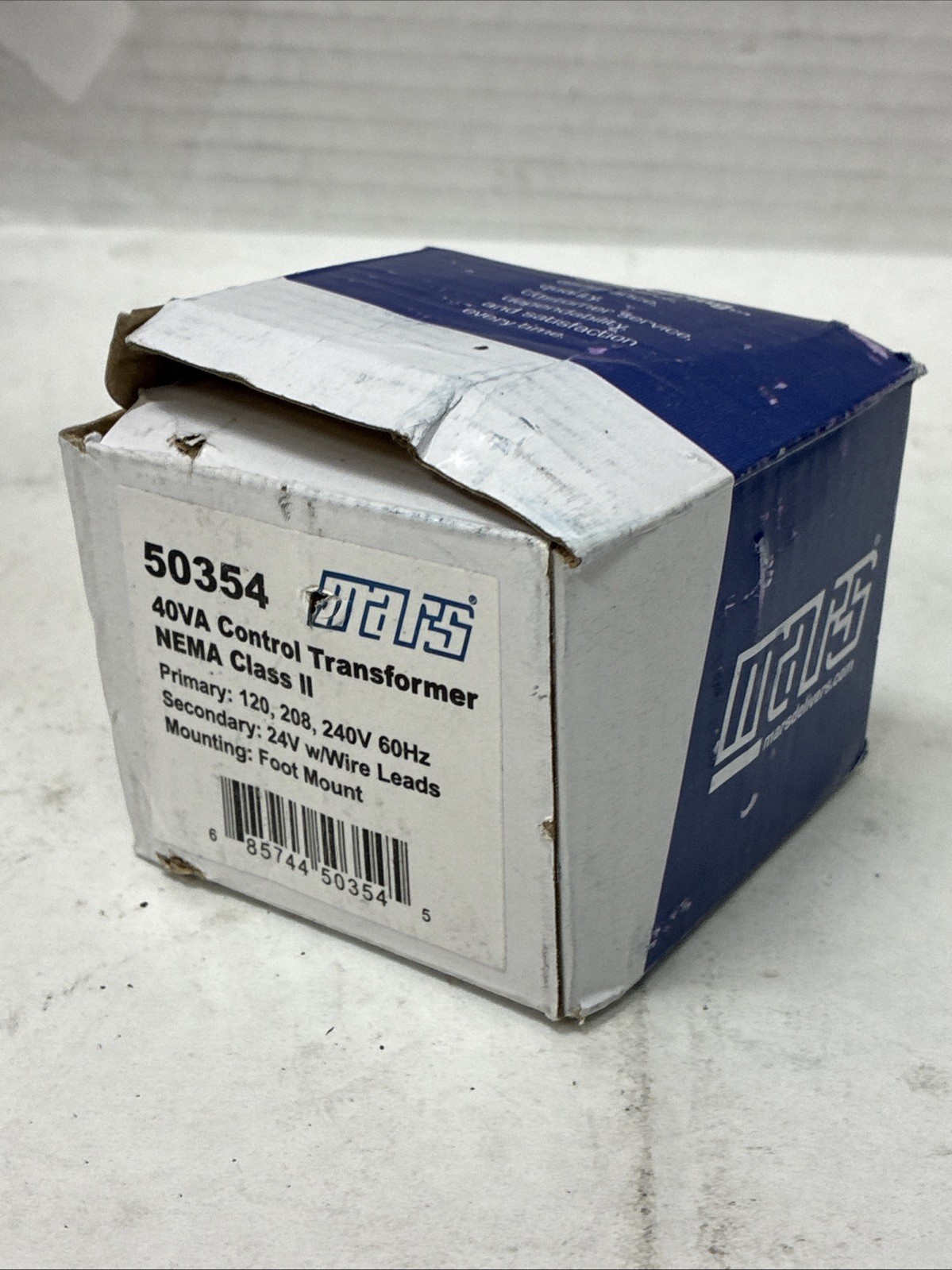 Mars Control Transformer 50354 NEMA Class 2 24v 40va