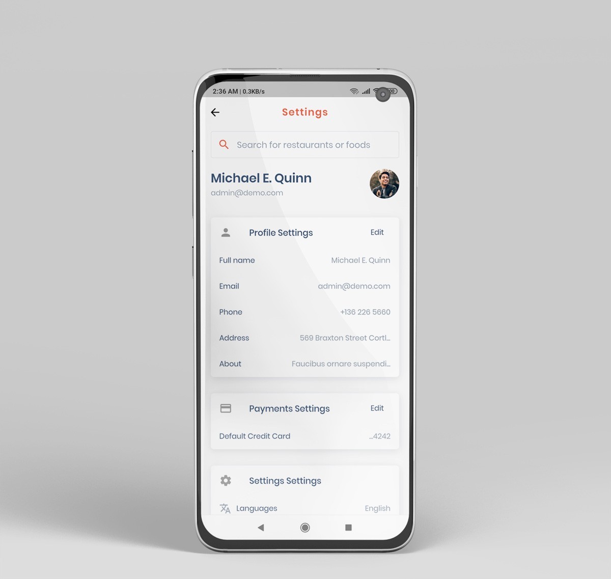 Food Delivery Flutter App | Android & iOS | PHP Laravel Admin Panel