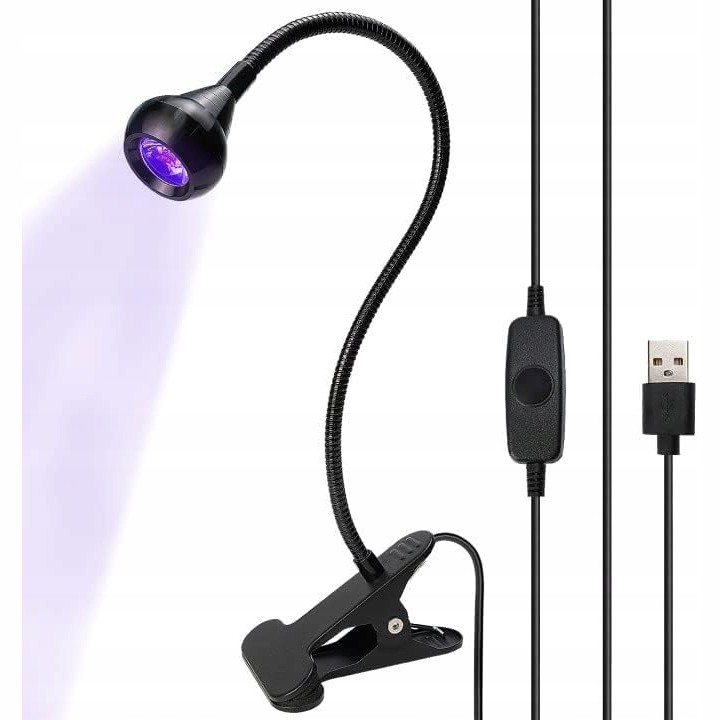 Rosfix UV Lamp 3W | Flex Arm, USB 5V | 395|405nm for Solder Mask
