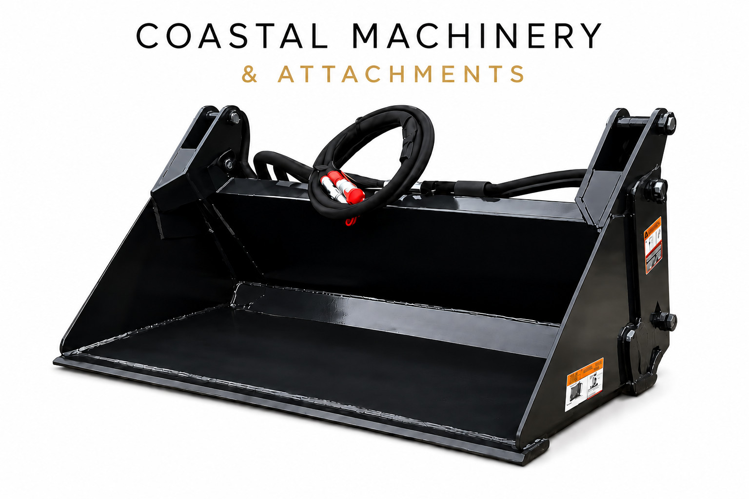 4-in-1 Combo 48″ Bucket Mini Skid Steer Loader Attachment Toro Dingo+ More