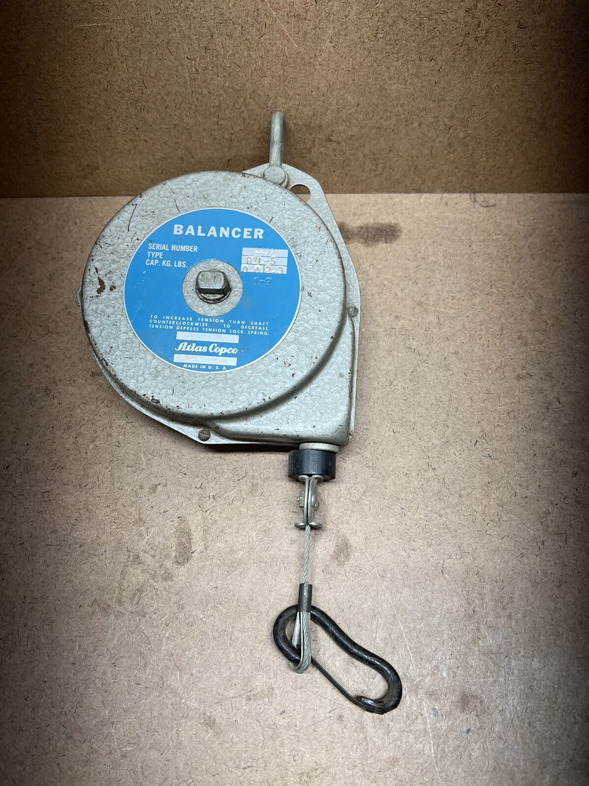 Atlas Copco Balancer Model: AIL-5 1-5lbs/0.4-2.3KG Serial #2277