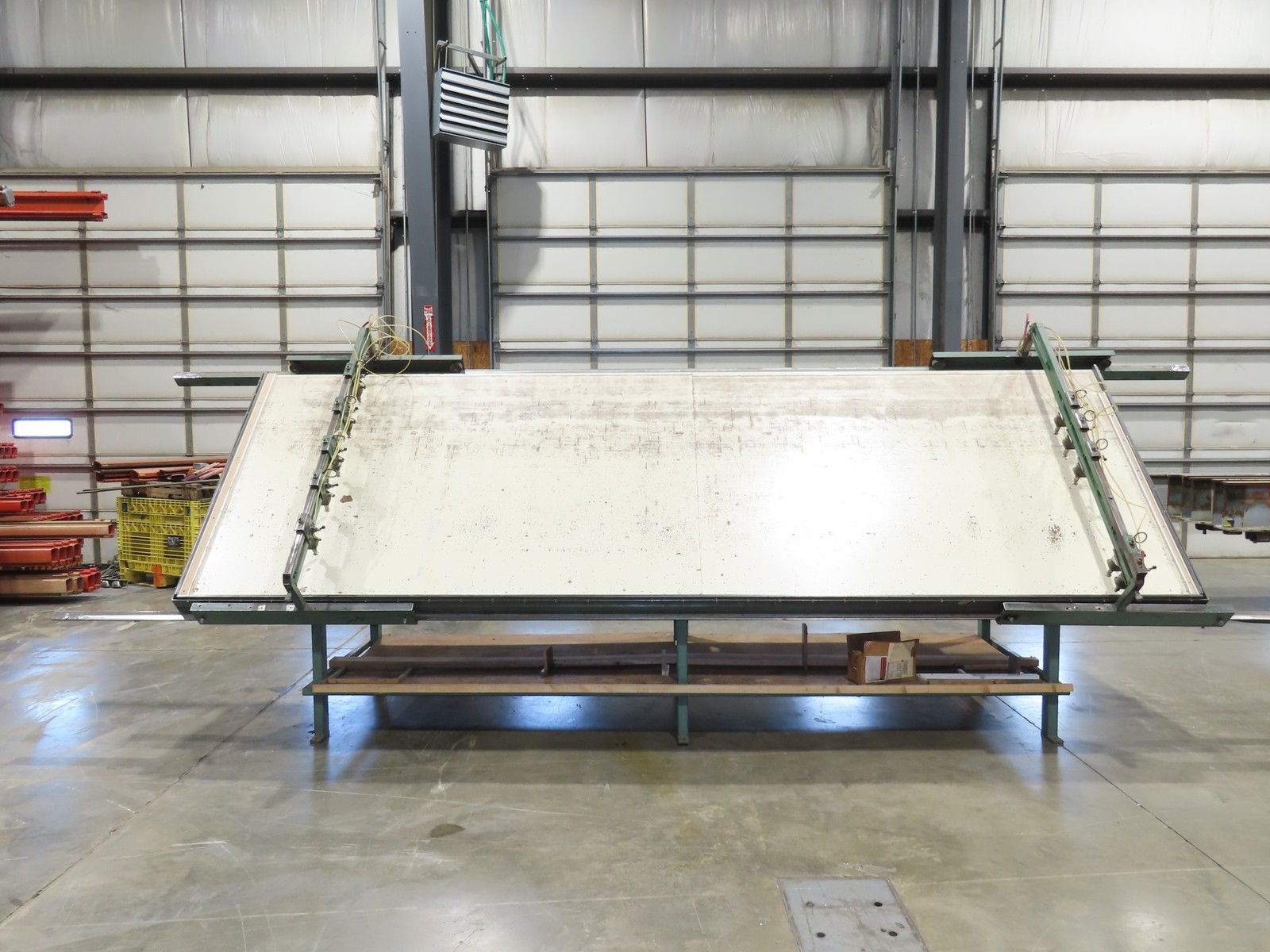5’x 16′ Face Frame Assembly Table Pneumatic Dual Clamp Steel Frame