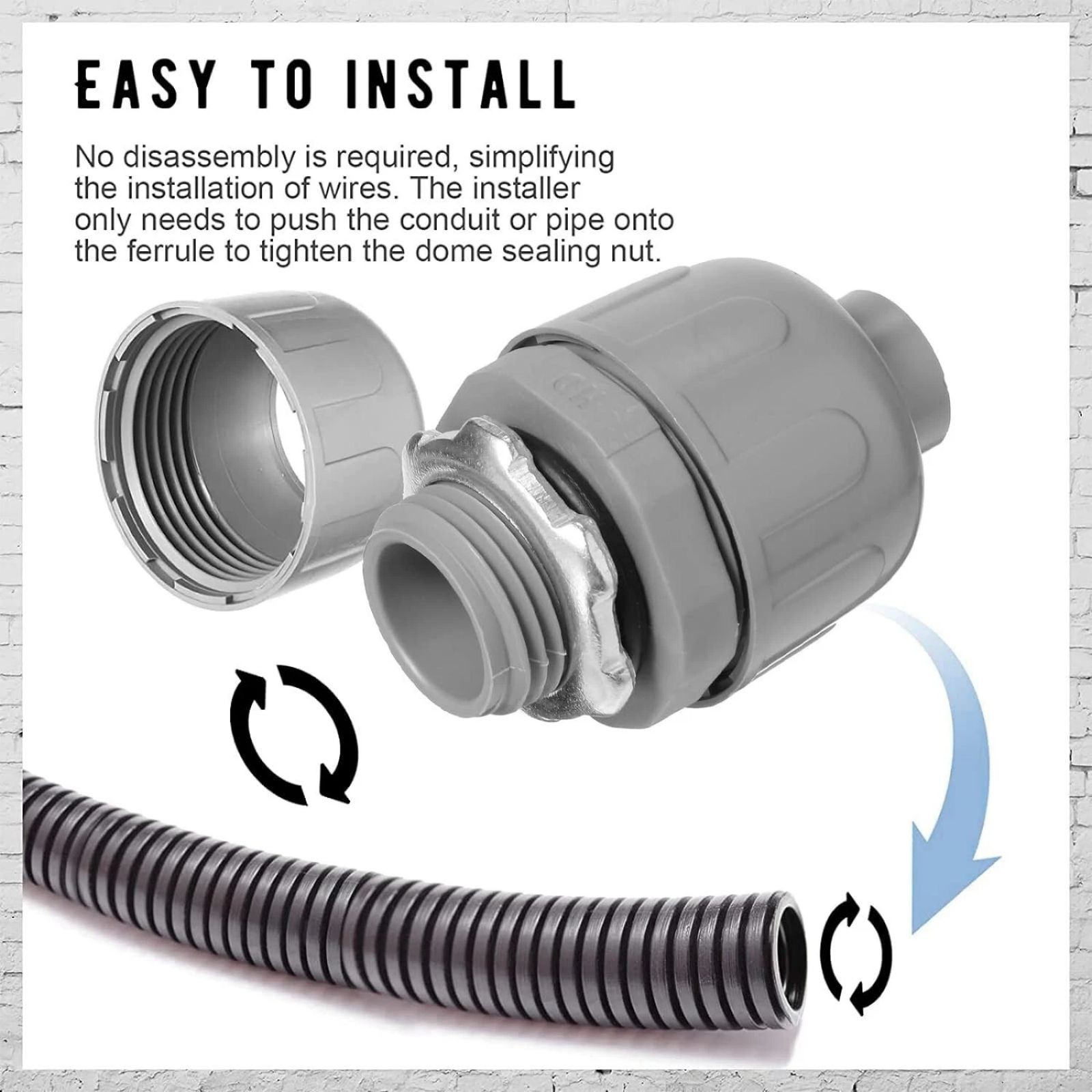 New Non-metallic Liquid Tight Conduit Connector For 125 °C Temperature Index