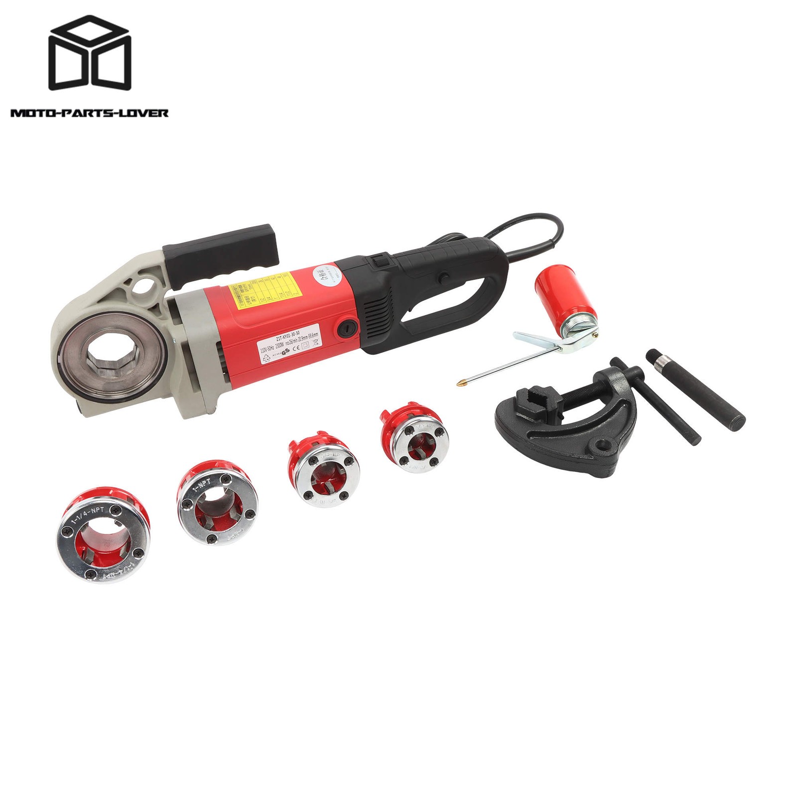 1/2-1-1/4″ Pipe Threader 2300W Electric 4 Blade Portable Threading Machine