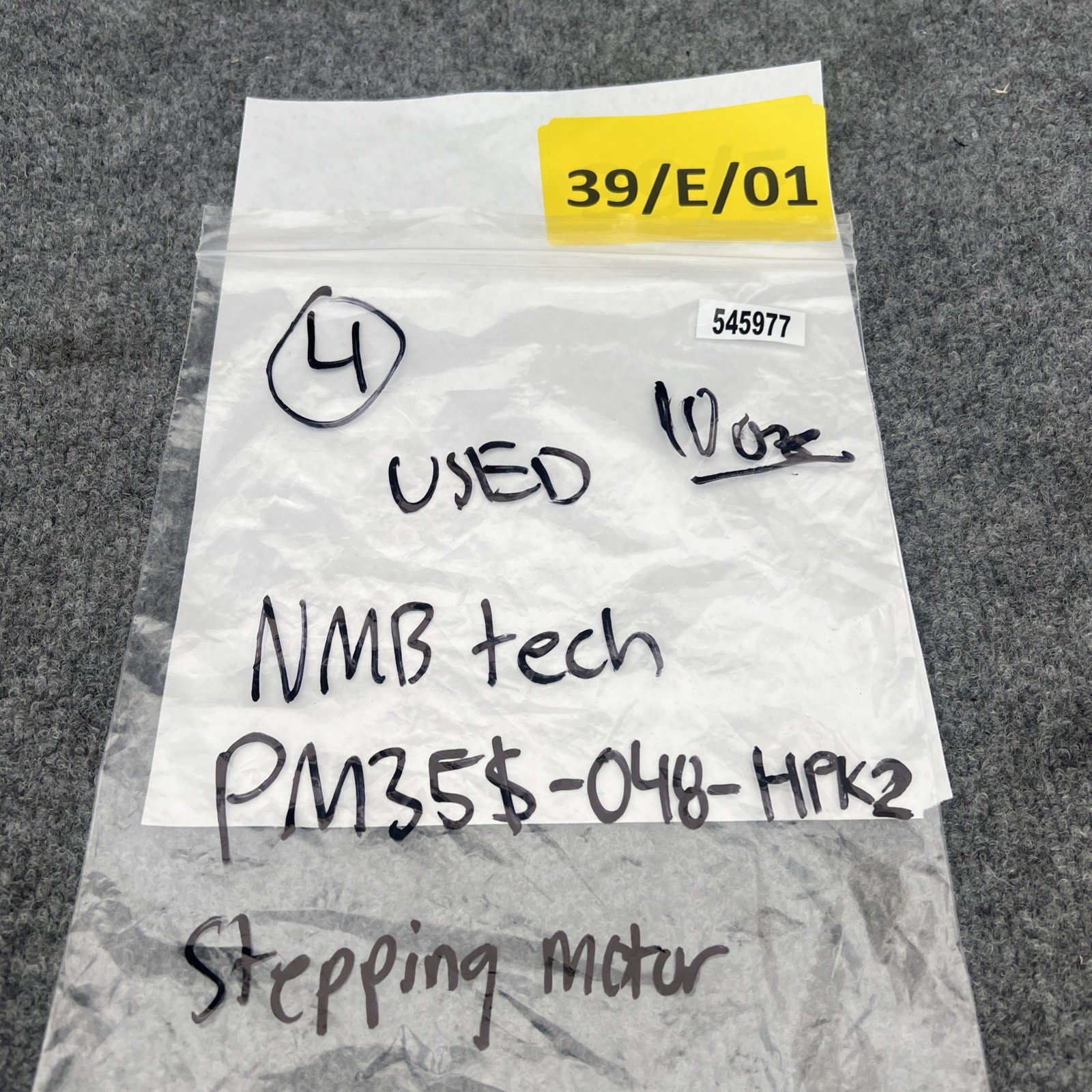 NMB Technologies PM35S-048-HPK2 Stepping Motor Used