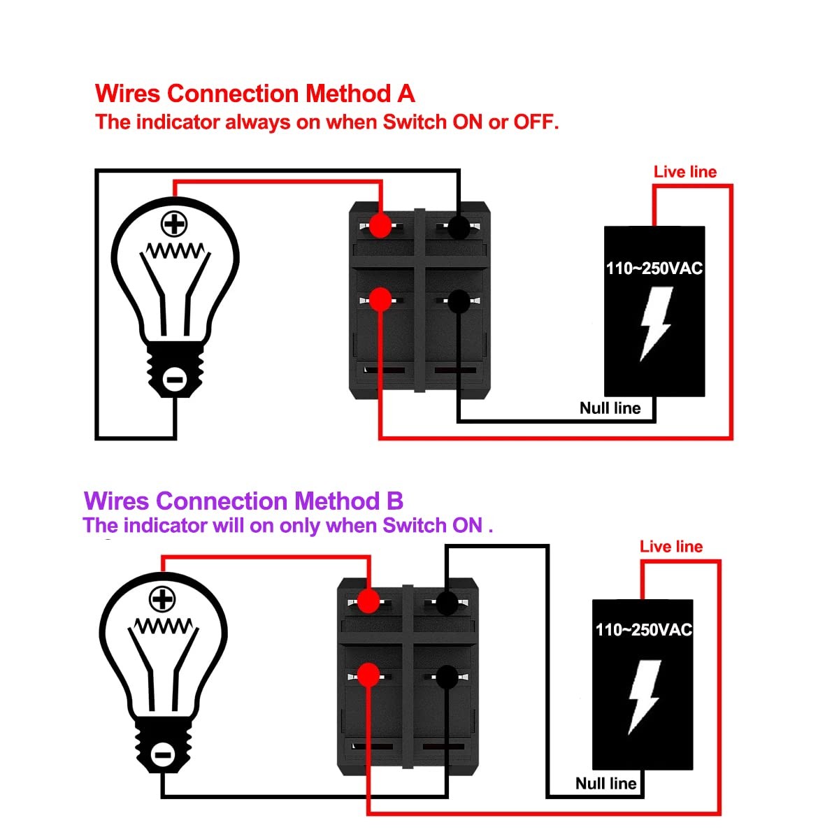 Interruptor De Cable En Linea, Resistente 16 A Ca 125 V/250 V, Encendido/apag…