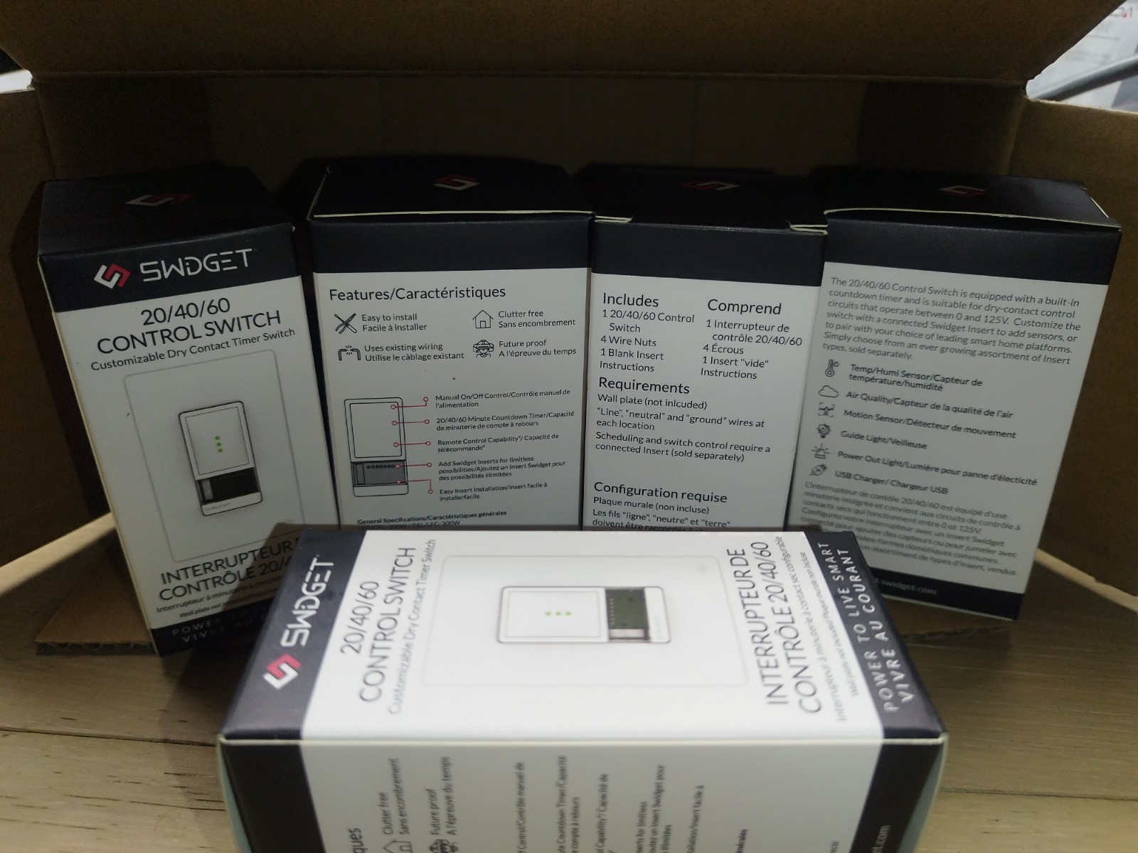Swidget 20/40/60 Control Switch Customizable Dry Contact Timer