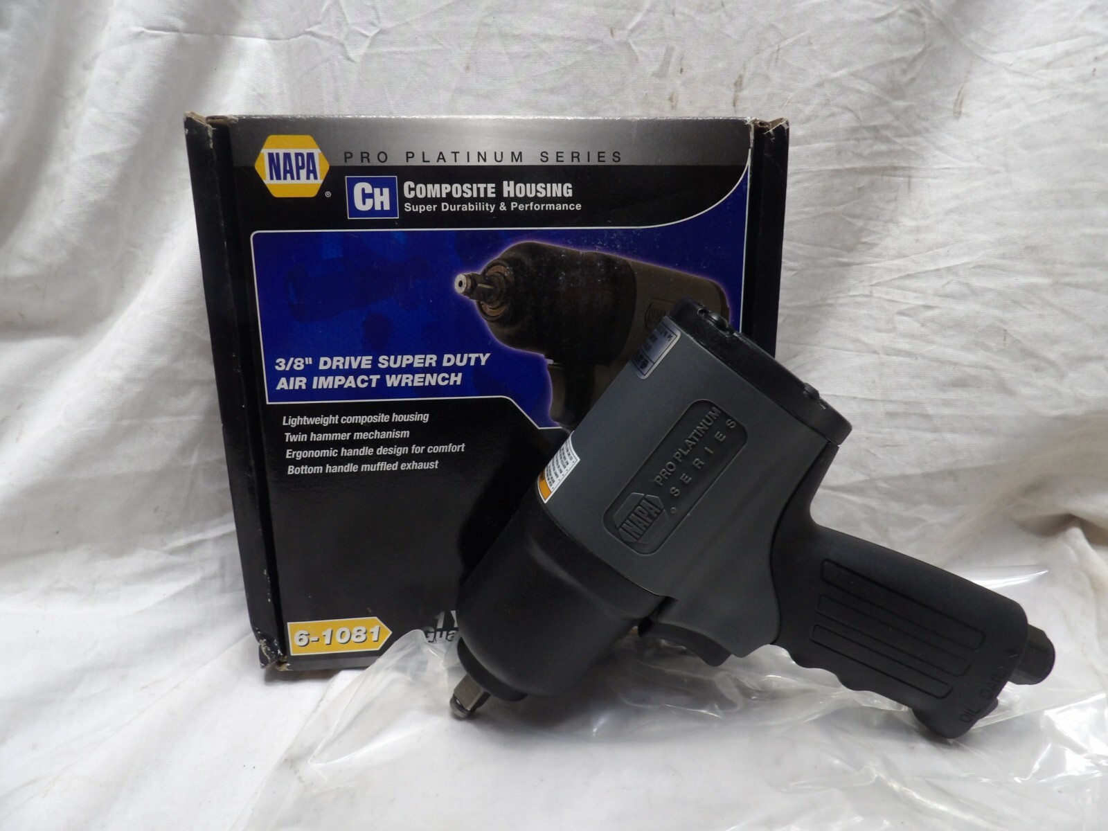 Napa Pro Platinum 3/8″ Dr. Super Duty Air Impact Wrench Composite Housing 6-1081