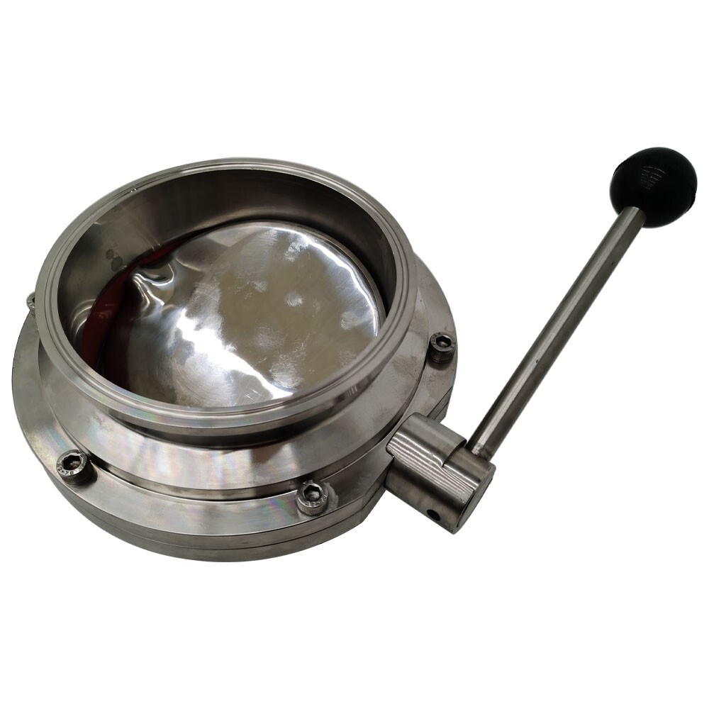 Sanitary Butterfly Valve 6Inch Tri Clamp Clover Tri Clamp Valve with Pull Handle