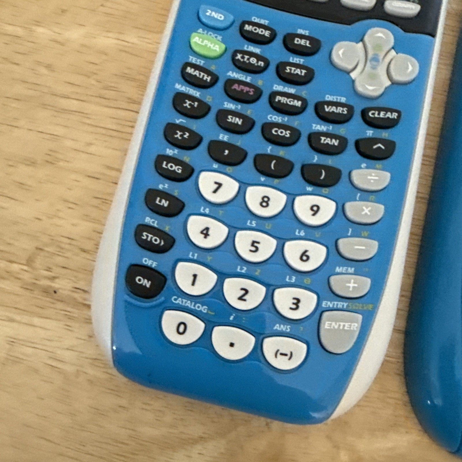 TI-84 Plus C Silver Edition Texas Instruments Calculator Blue With Cover Working