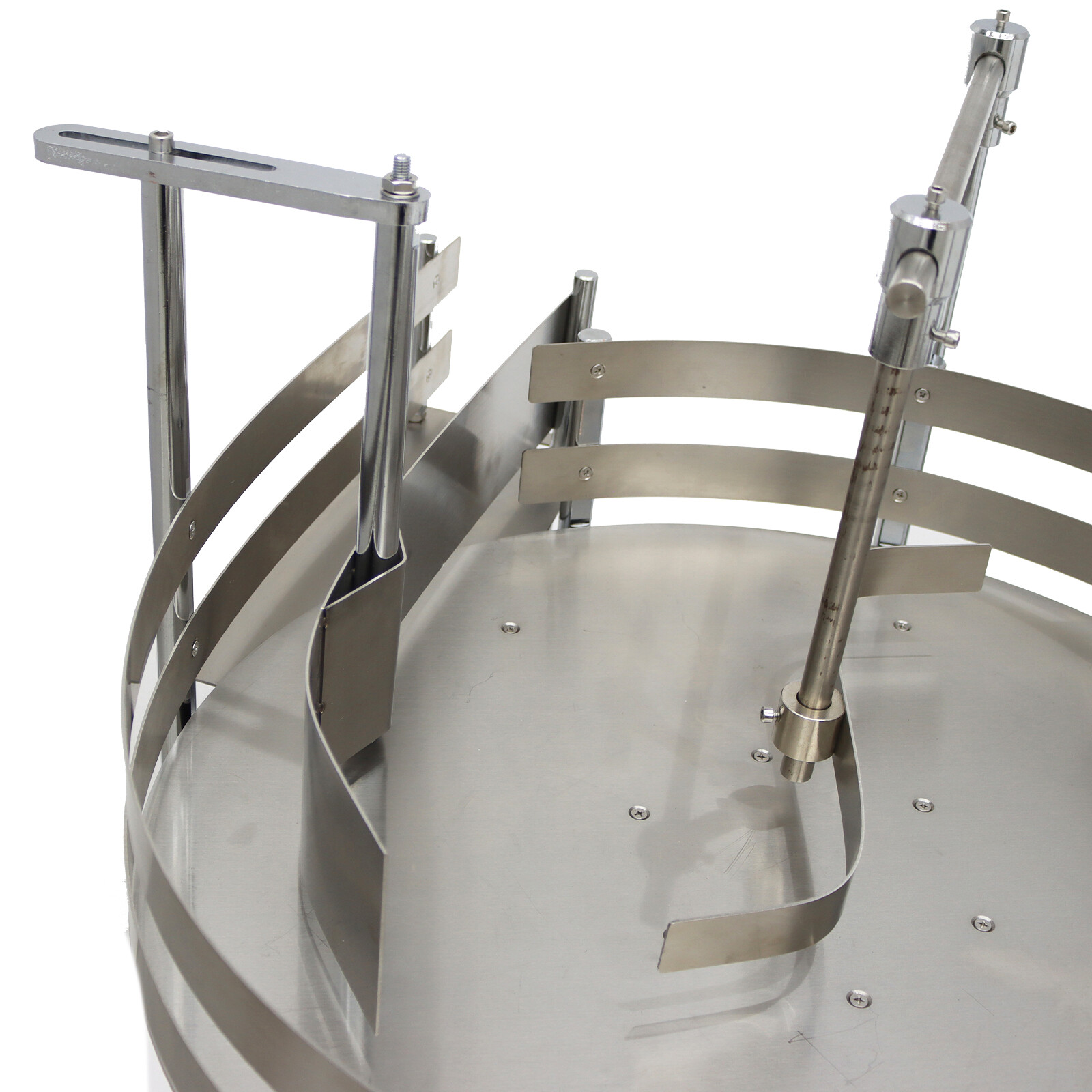 23.6» Desktop Automatic Bottle Organizer Sorter Collection Turntable Table 110V