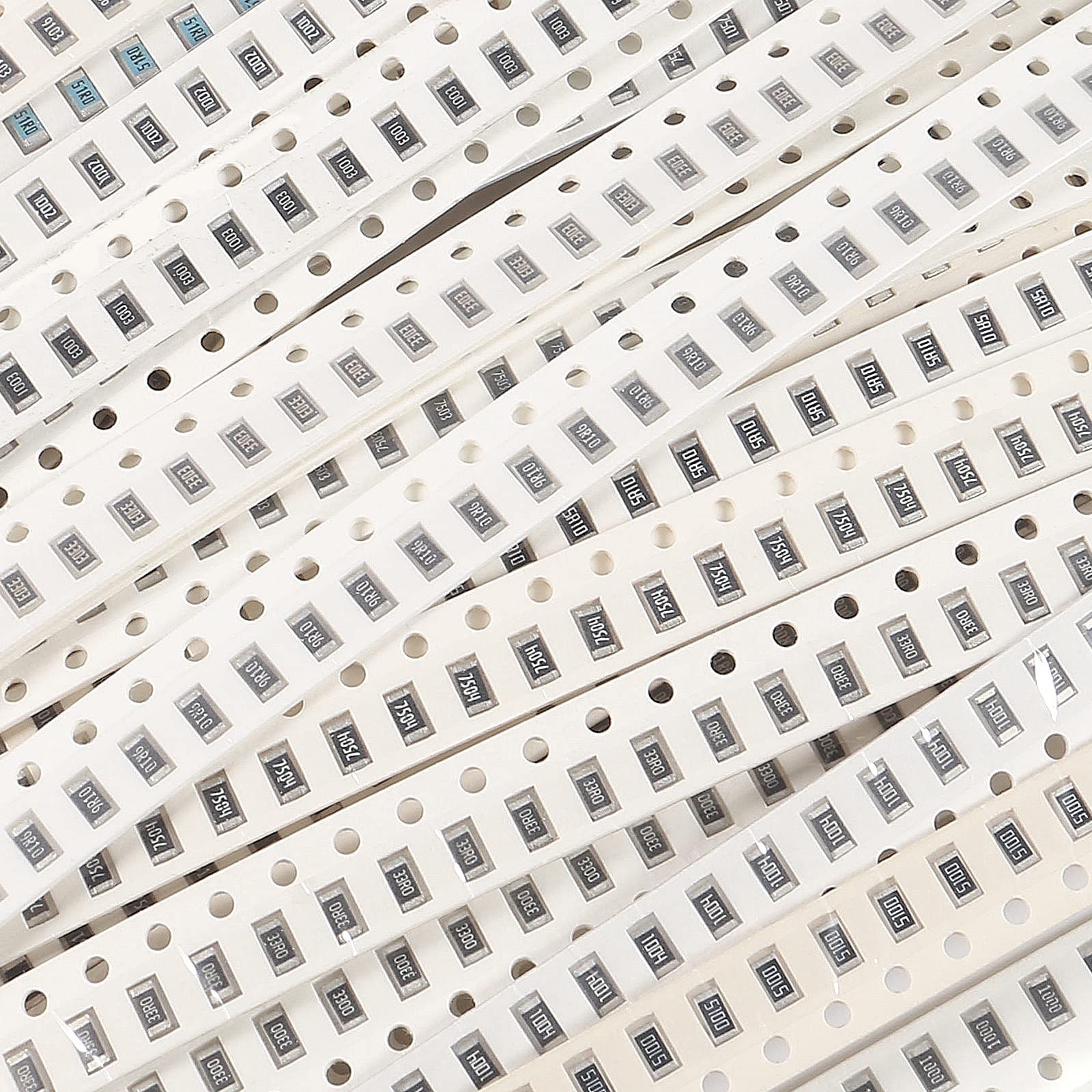 900PCS SMD Resistor Kit, 36 Values (1 to 10M Ohm), 1/4W Chip Resistors