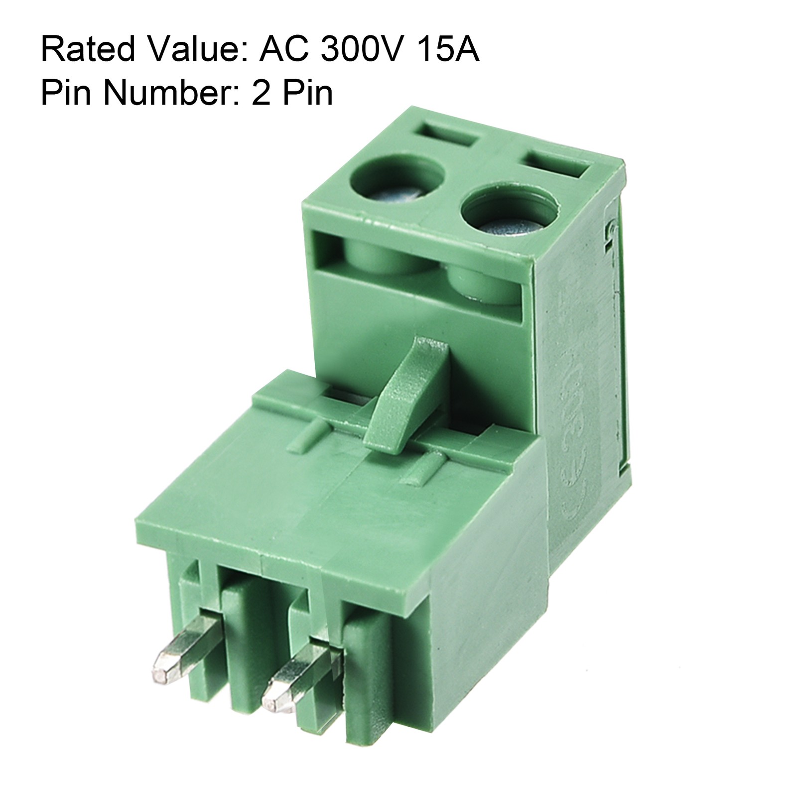10 Sets 2Pins 5.08mm Pitch Male Female PCB Screw Terminal Block