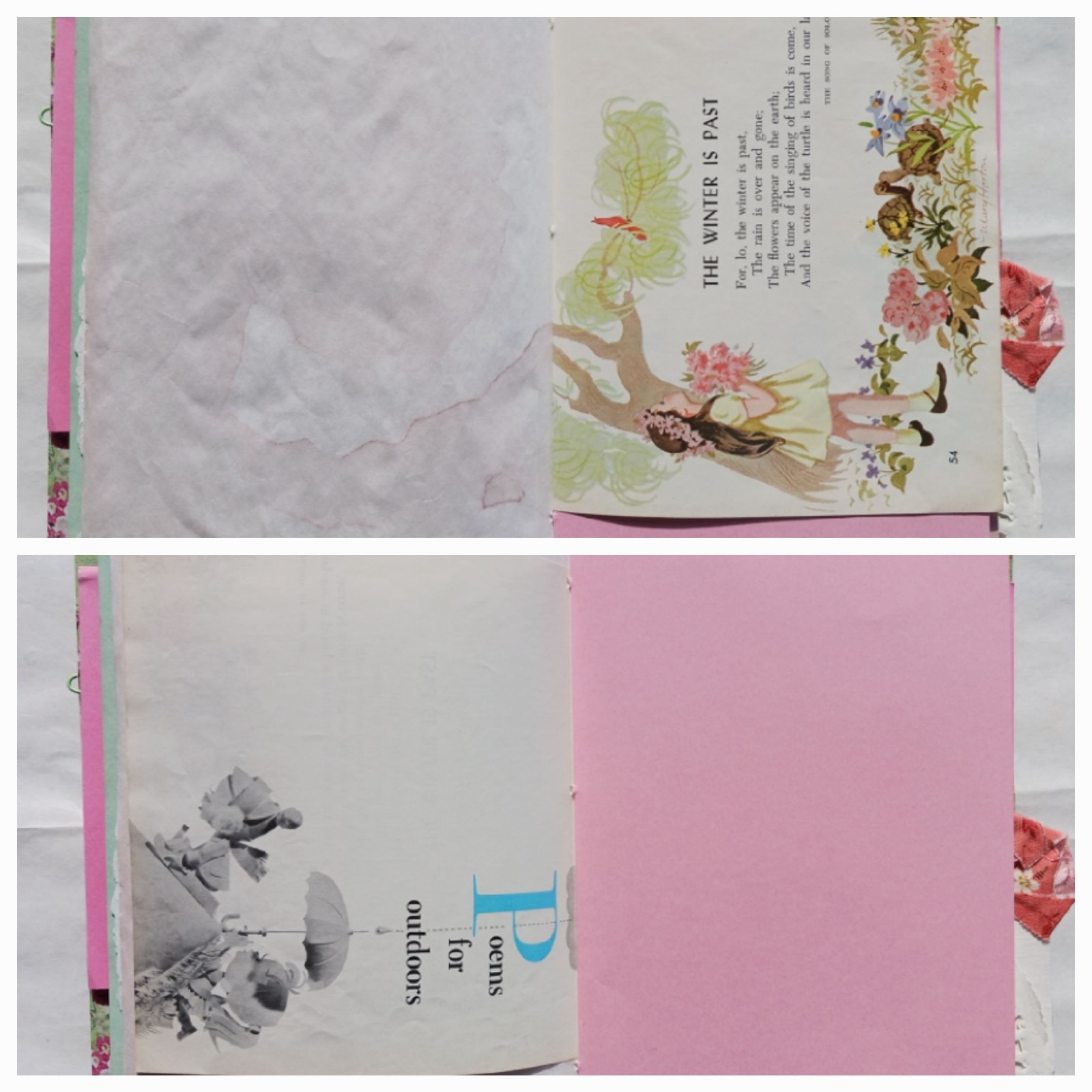 Vintage Style Junk Journal Handmade 86 Pages Women Mother Journal