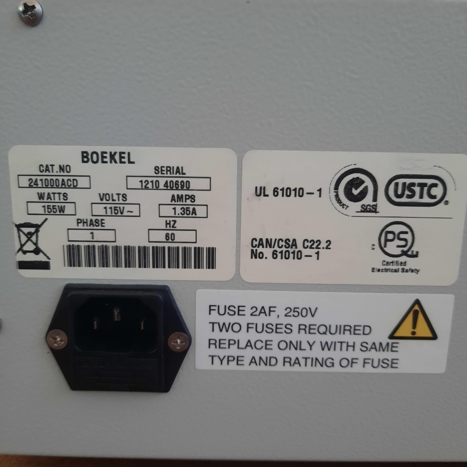 Boekel HybEZ Oven, Model # 241000ACD w/ power cord. Used, Excellent Condition