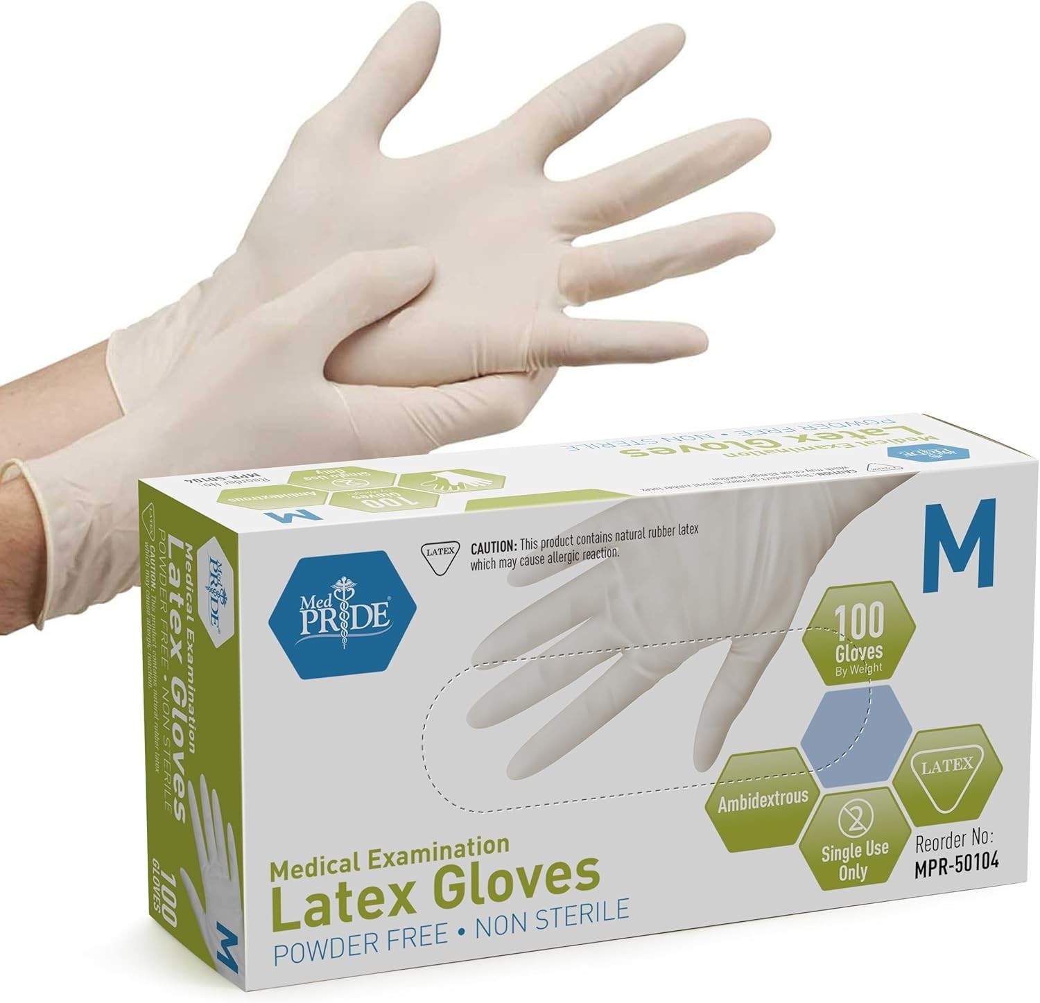 Medical Examination Latex Gloves| 5 mil Thick, Powder-Free, Non-Sterile, Heav…