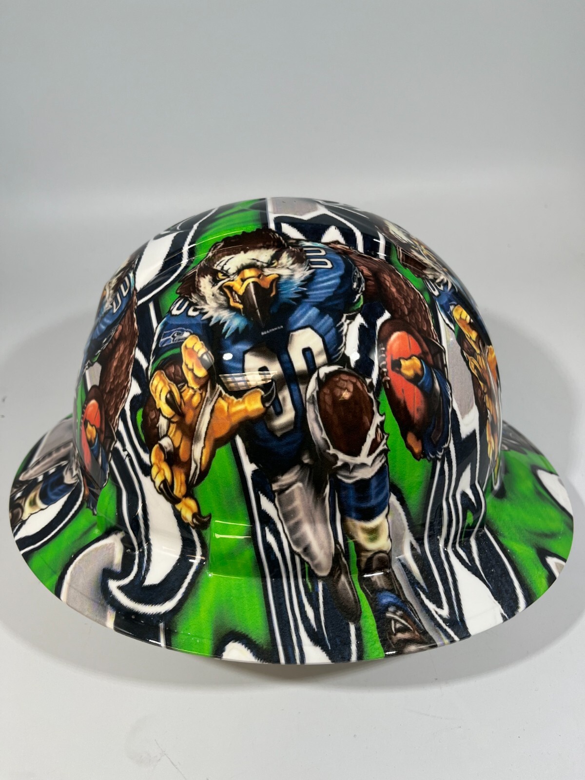 New Full Brim Hard Hat Custom Hydro Dipped SEATTLE SEAHAWKS
