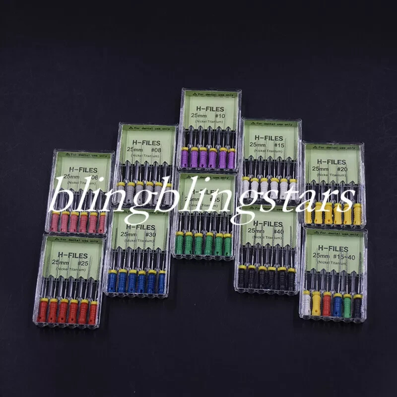 Dental Endodontic Endo Niti Nickel Titanium Root Canal File H-FILES 21/25/31mm