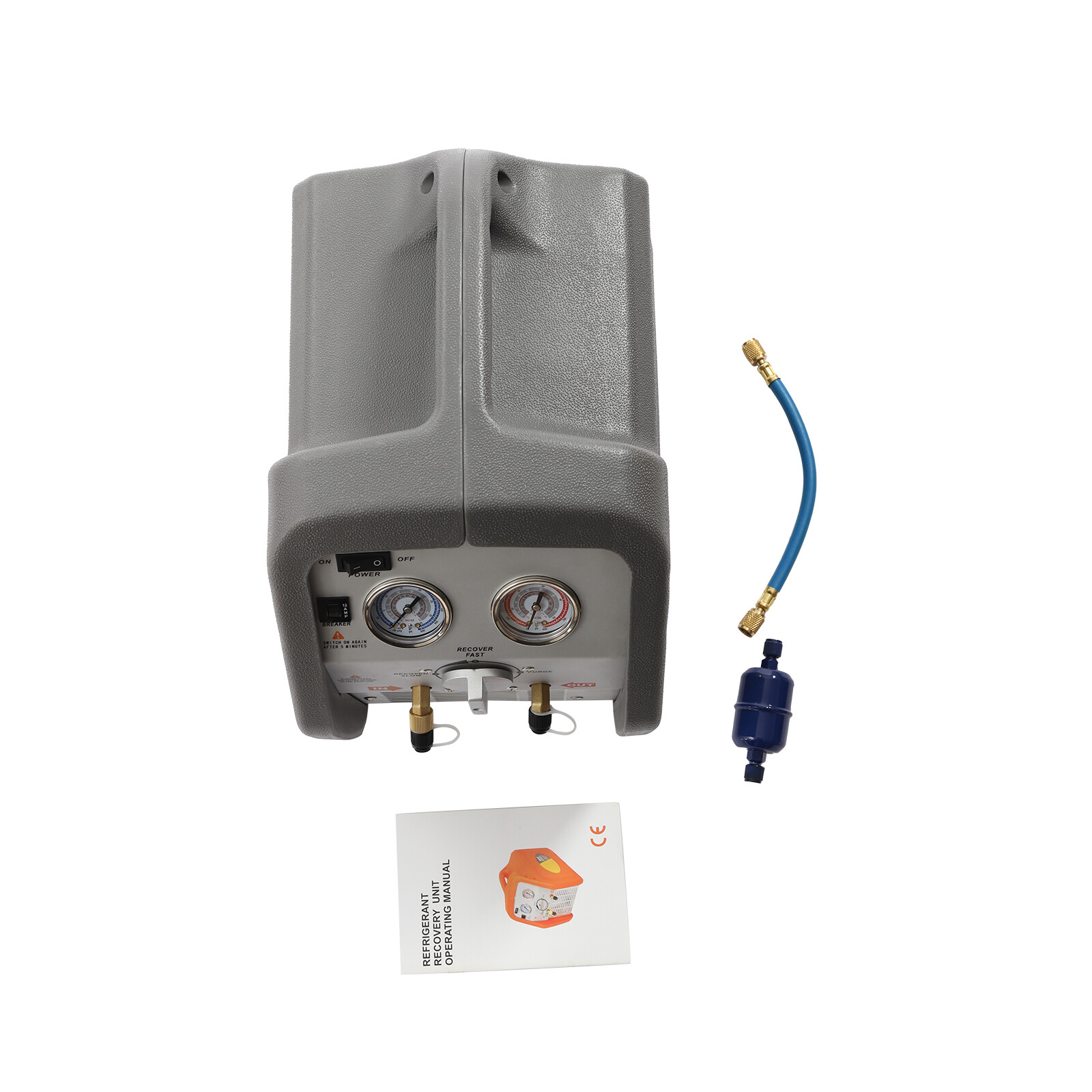 A/C Refrigerant Recovery Machine for hvac freon reclaim 3/4HP 110V/60Hz 558psi