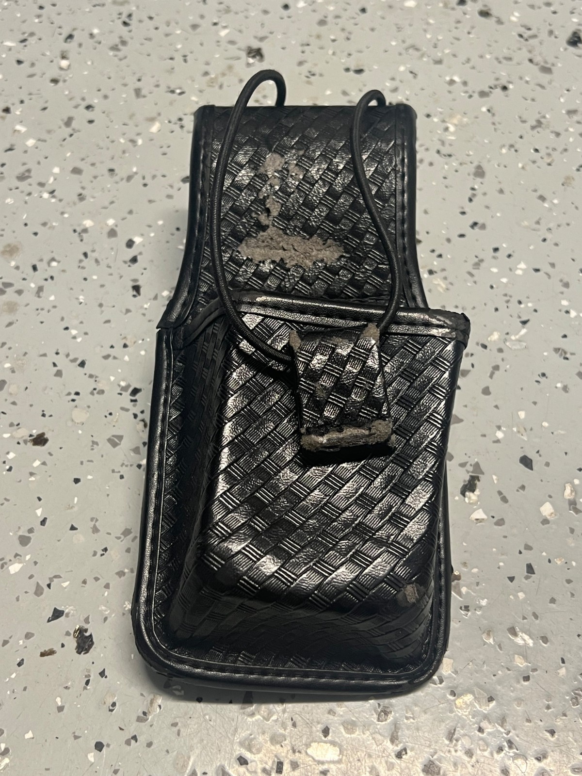Bianchi Universal Radio Holder Swivel Back Accumold Elite Leather Basket Weave