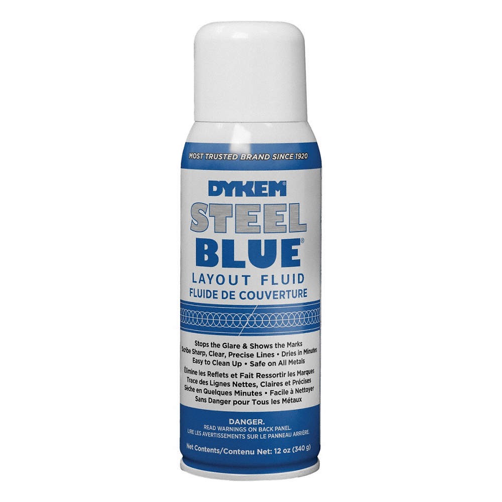DYKEM 80000 Layout Fluid,Blue,12 oz.,Aerosol Can 2C928
