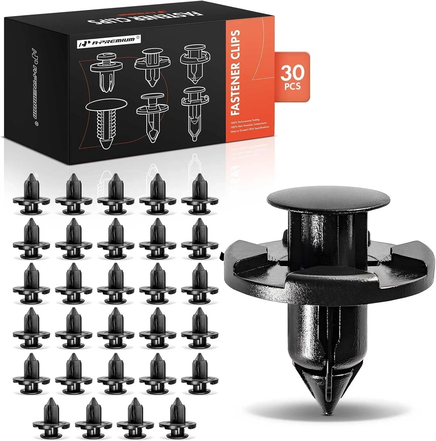 30PCS Nylon Bumper Fender Trim Panel Clips Retainer Compatible with Altima,