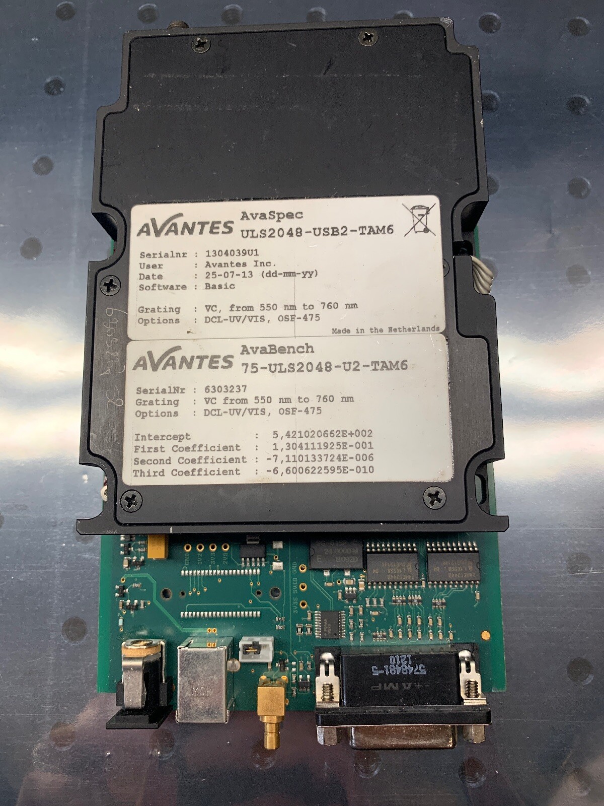 Avantes AvaSpec ULS2048 Spectrometer 550-760nm + AvaSpec Software