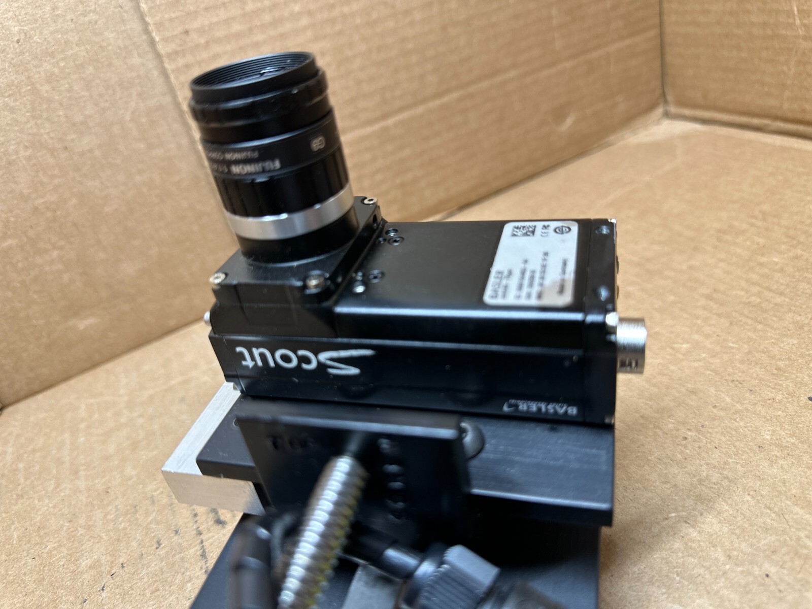 BASLER SCA640-70GM MONOCHROME CCD CAMERA + ORIENTAL DRL42PA2-10 S/N: 20925616