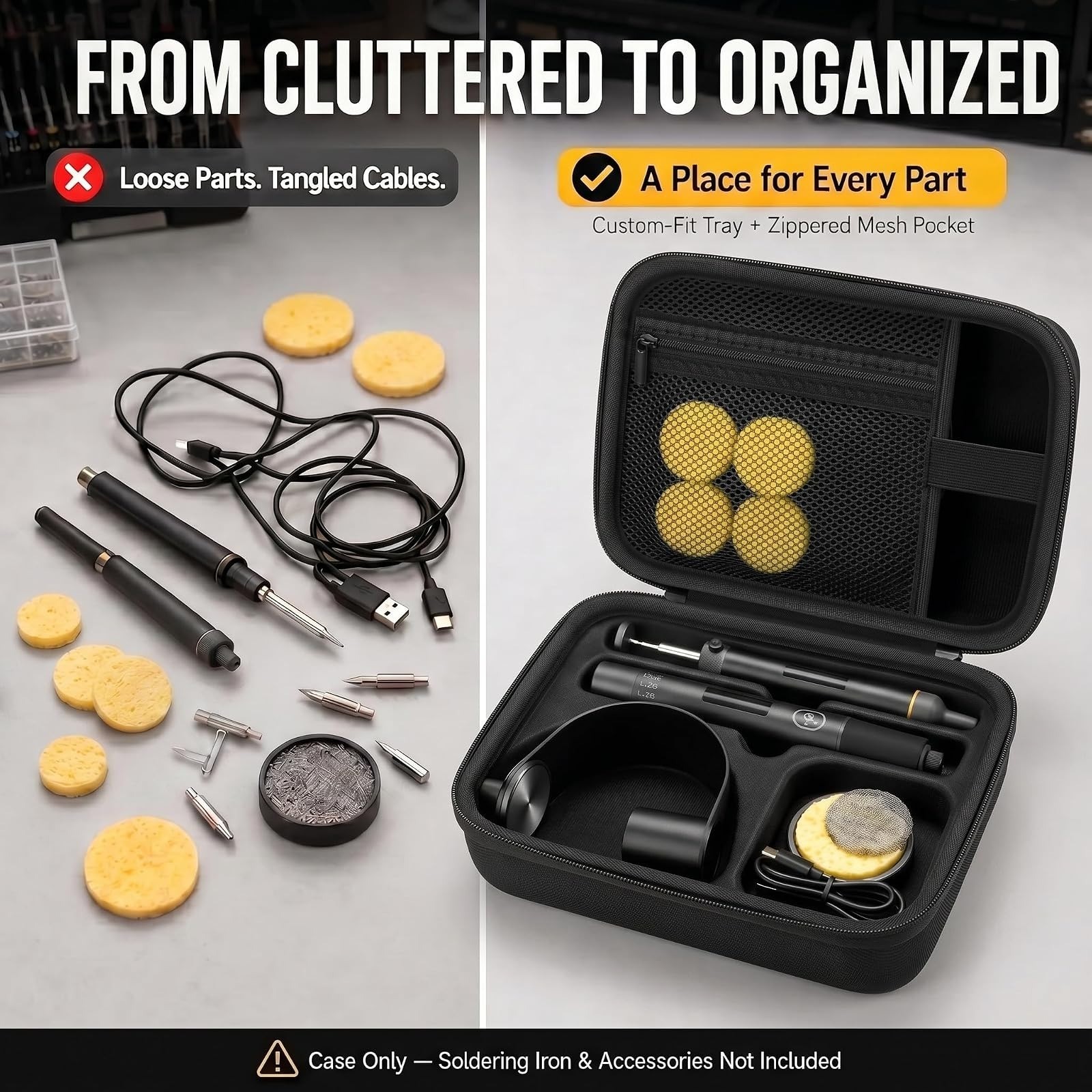 Againmore Carrying Case for Fanttik T1 Max Soldering Iron Kit