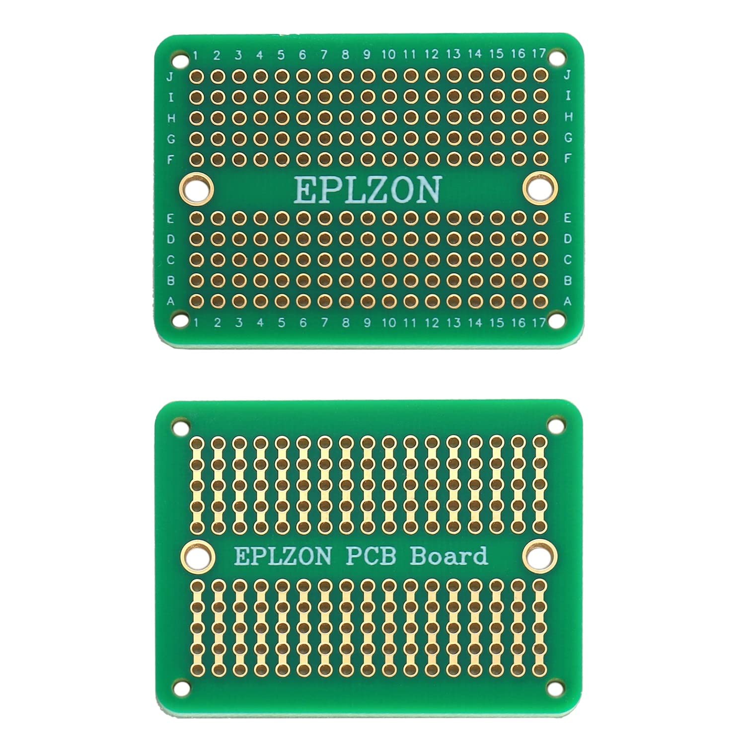 5 PCS Solderable Breadboard PCB Board GoldPlated Arduino Projects 3.5×2.05